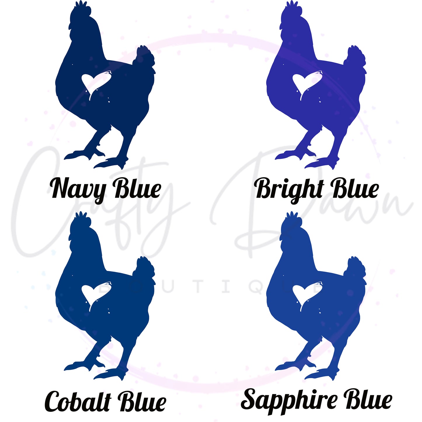 Chicken Heart Decal