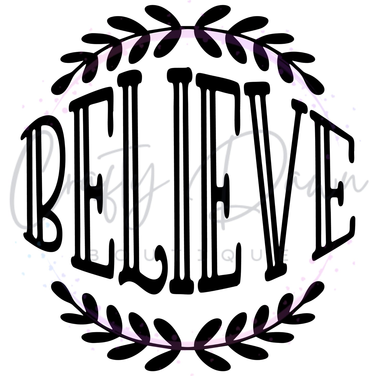 Believe Engraved Acrylic Ornament