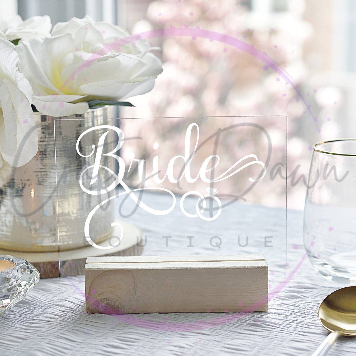 Bride Acrylic Sign