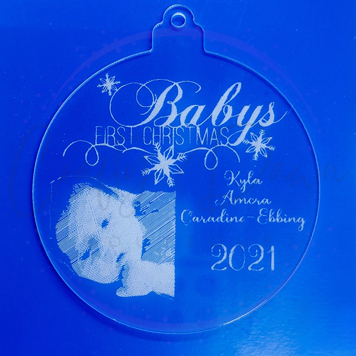 Custom Engraved Acrylic Ornament