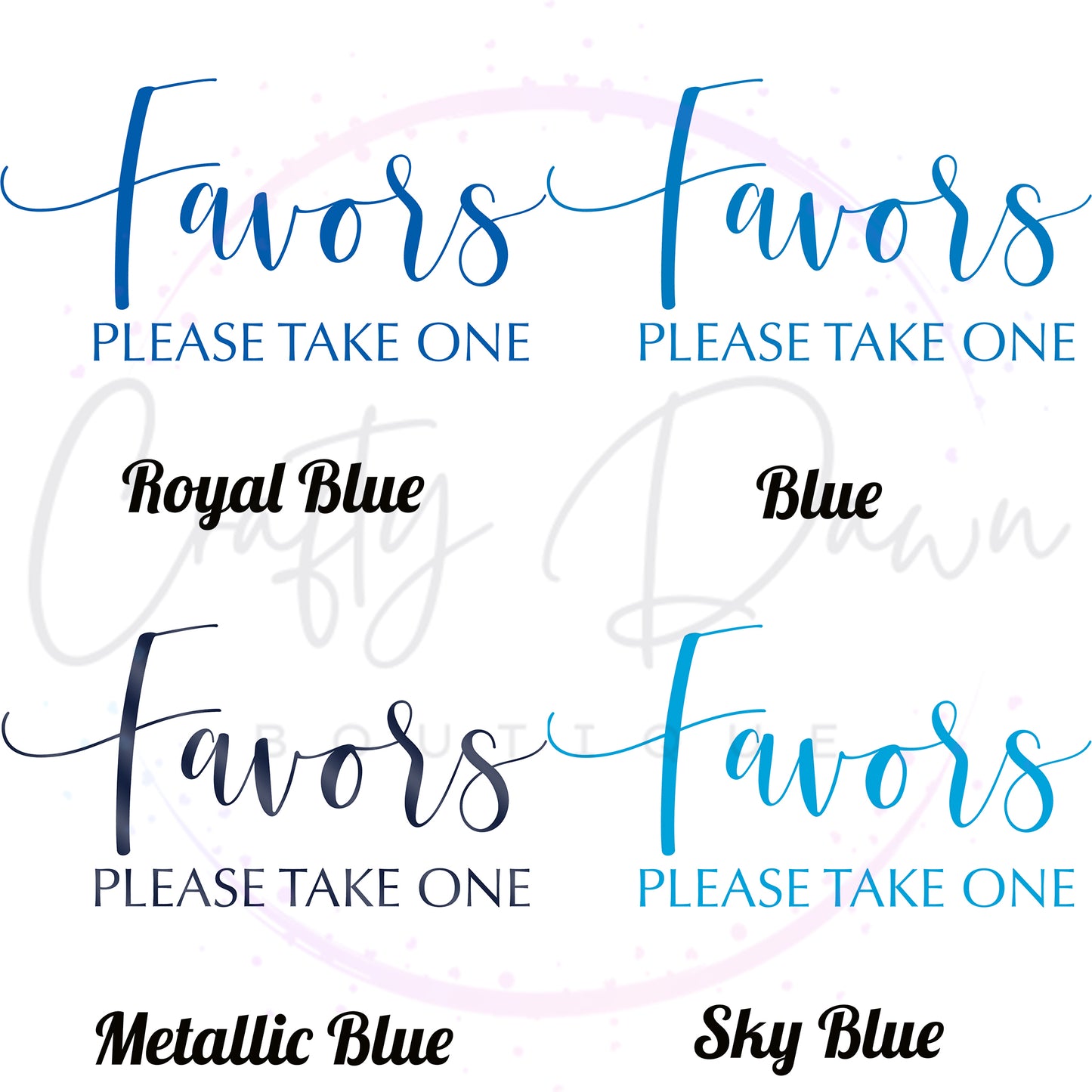 Favors Please Take One Acrylic Sign