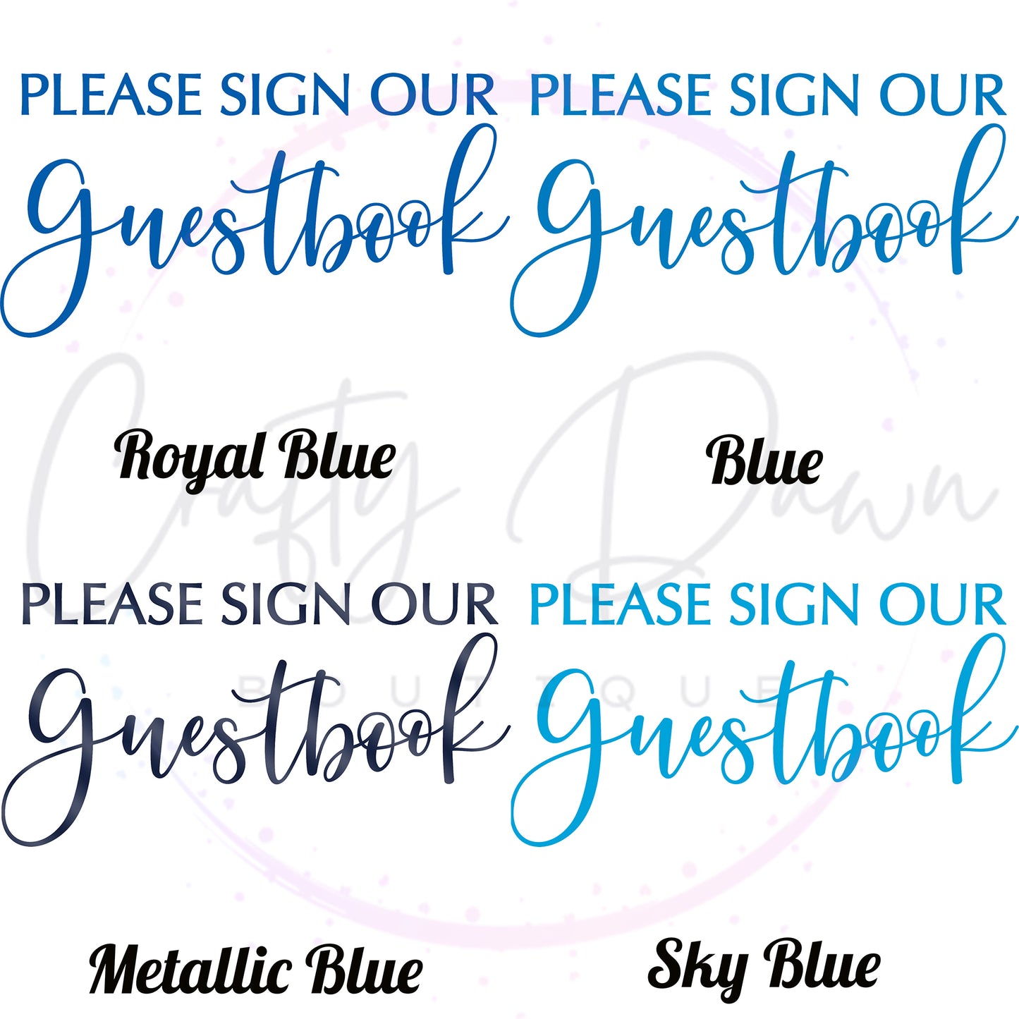 Please Sign Our Guestbook 2 Acrylic Sign