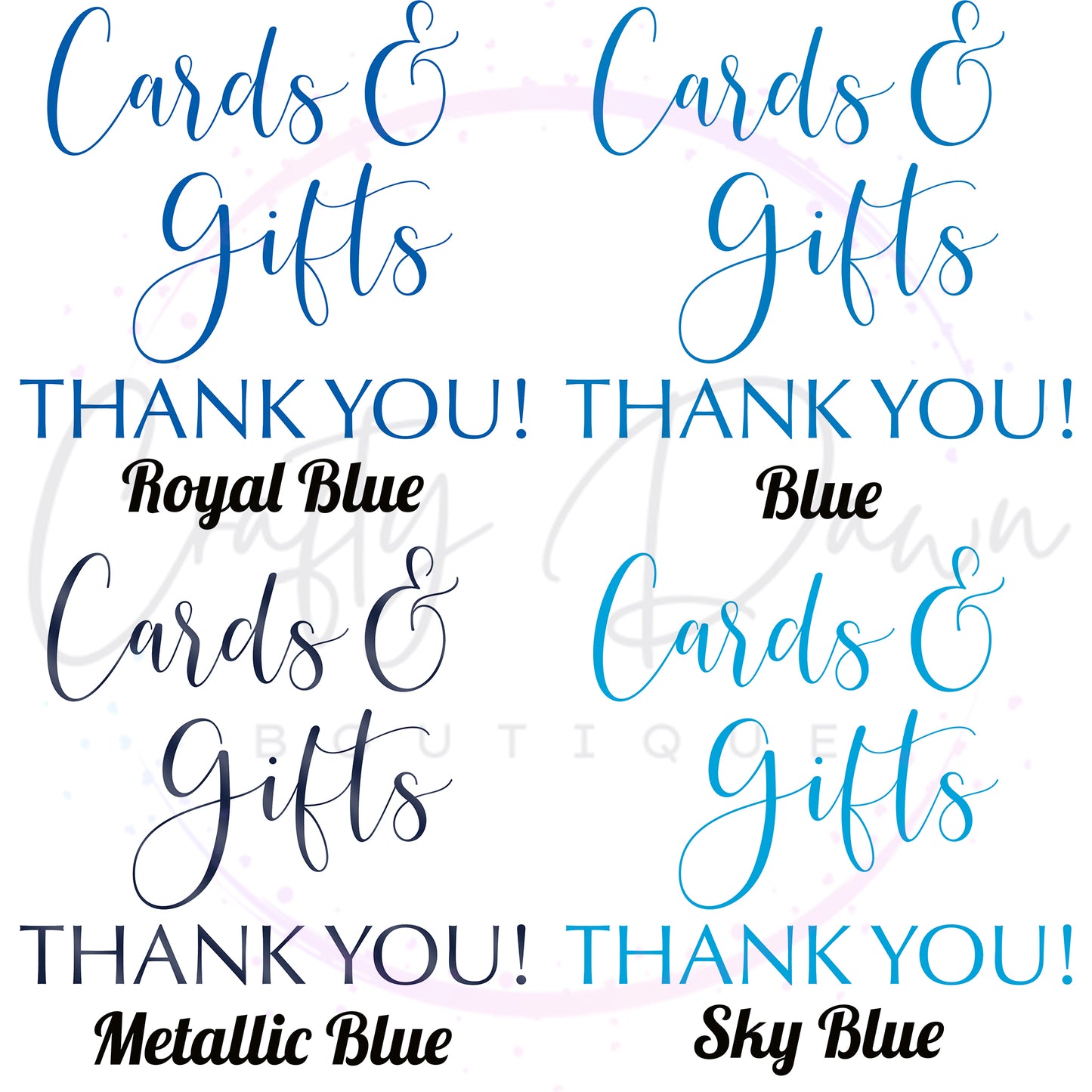 Cards And Gifts Acrylic Sign