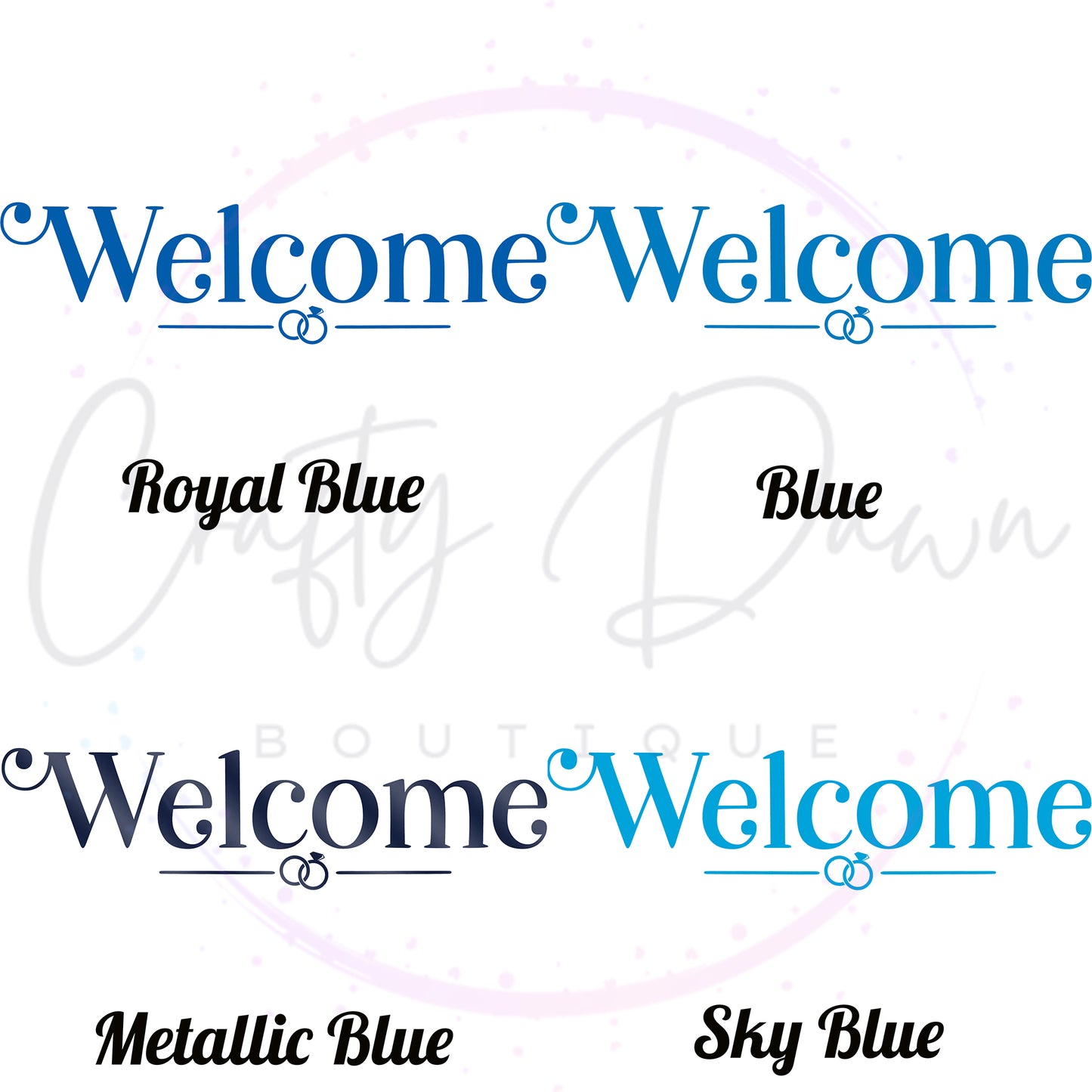 Welcome Acrylic Sign