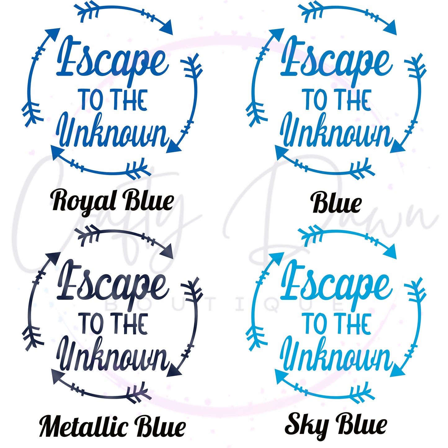 Escape To The Unknown Decal