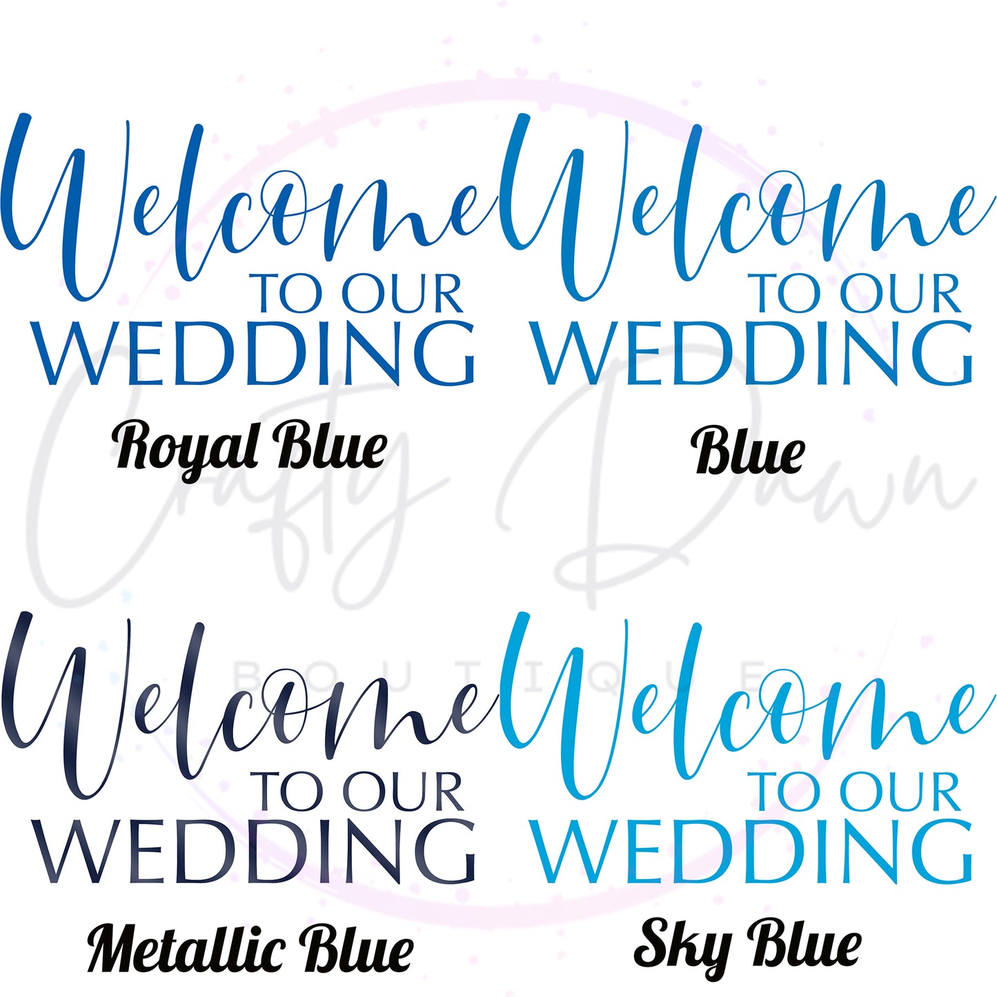 Welcome To Our Wedding Acrylic Sign