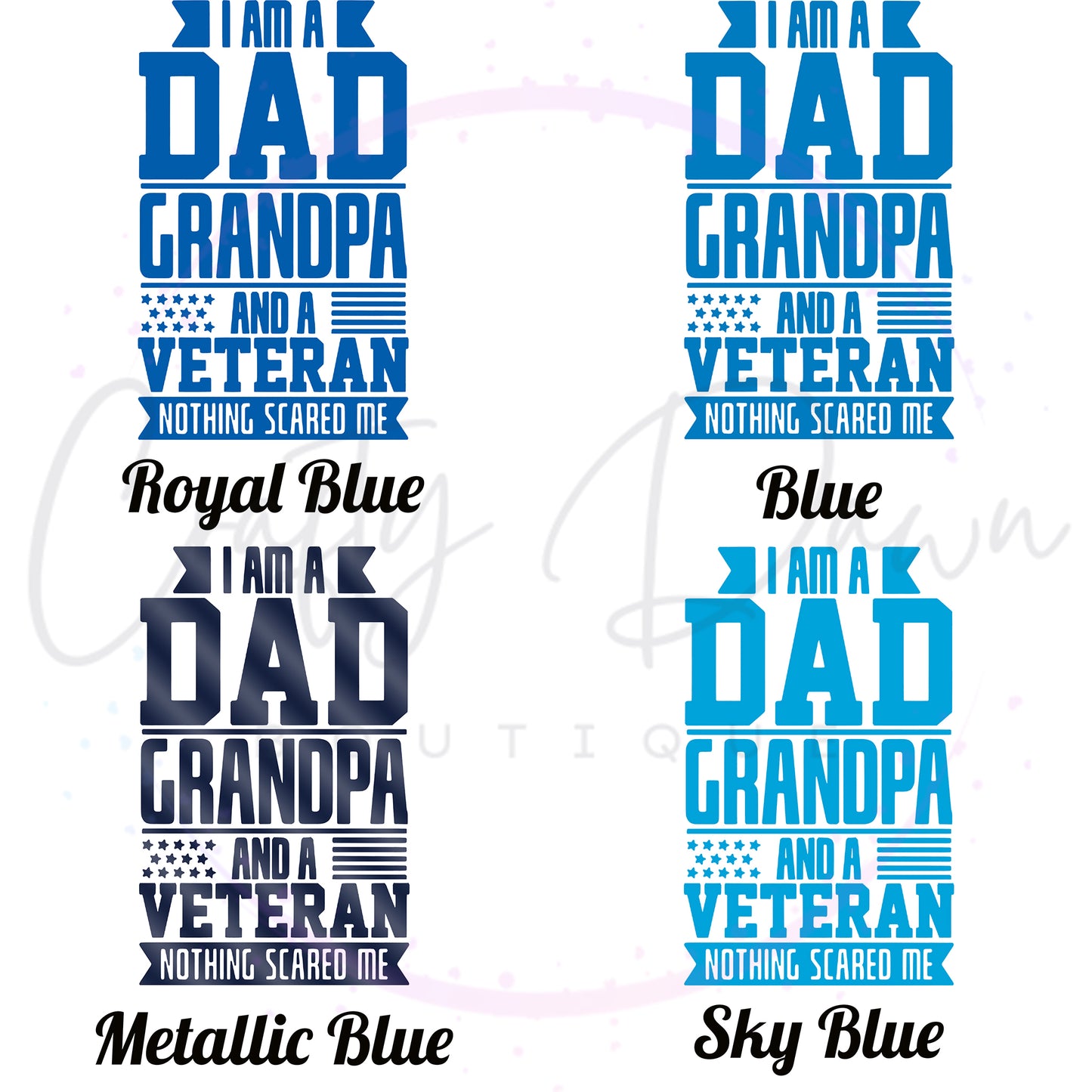 Dad Grandpa Veteran Decal