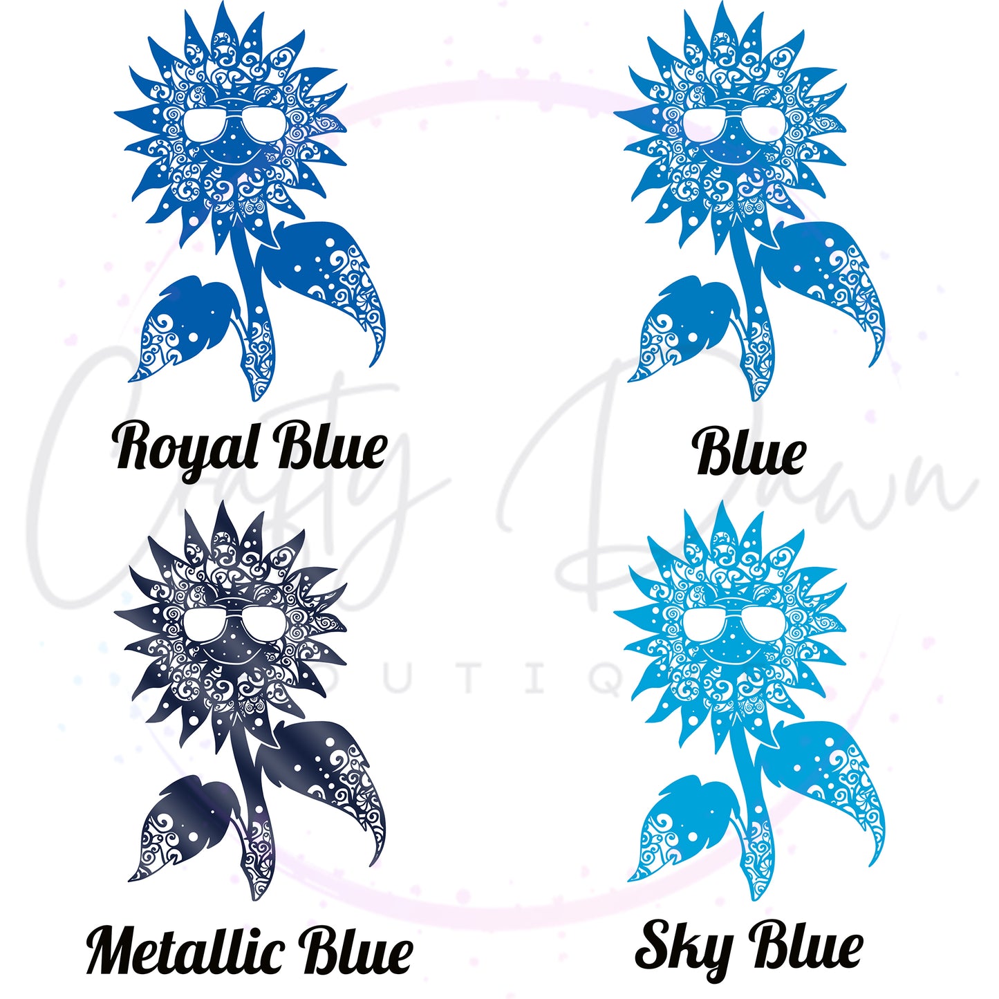 Cool Sunflower Mandala Decal