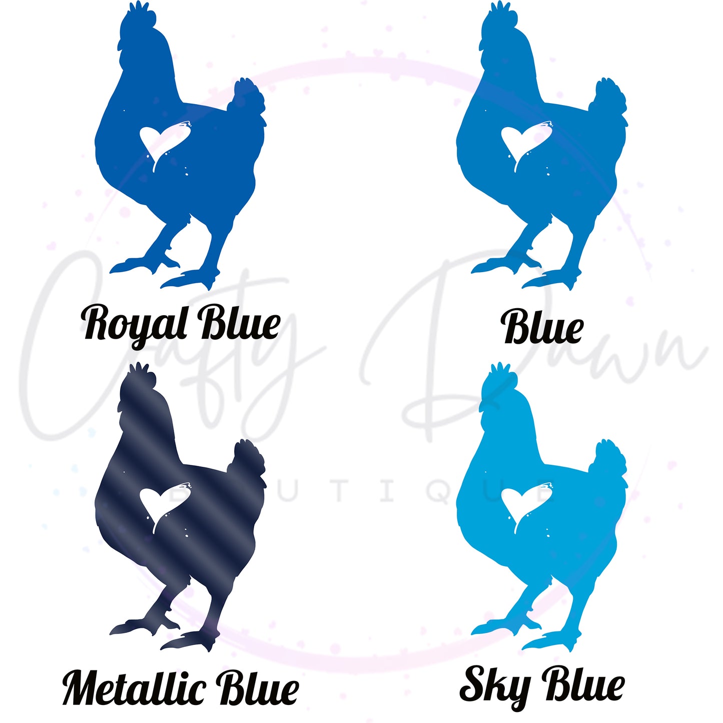Chicken Heart Decal