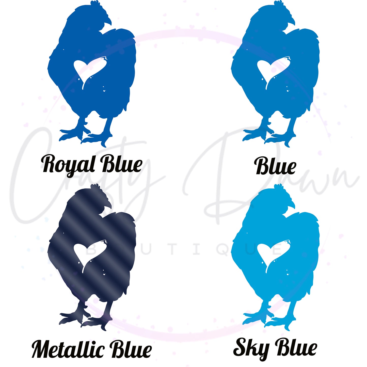 Chicken Heart Decal 2