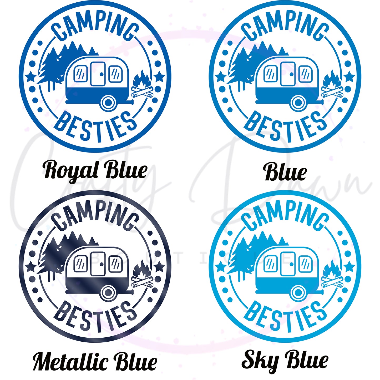 Camping Besties Decal