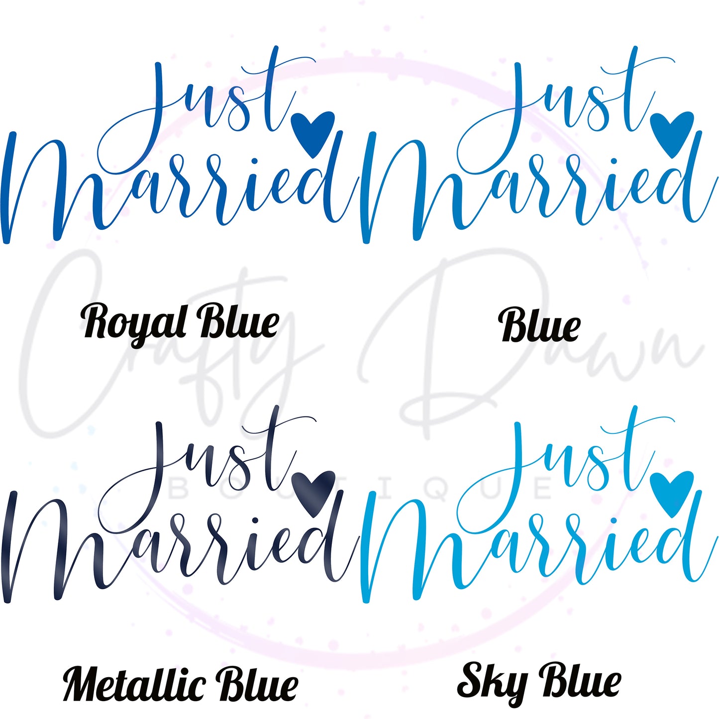 Just Married Acrylic Sign