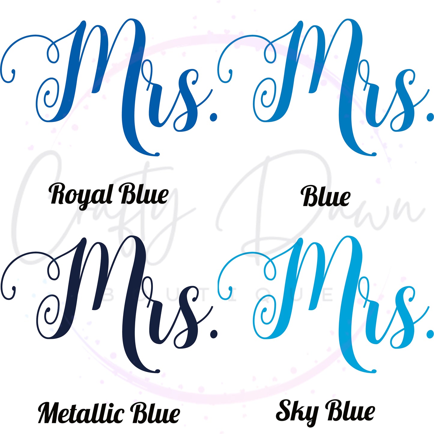 Mrs. Acrylic Sign