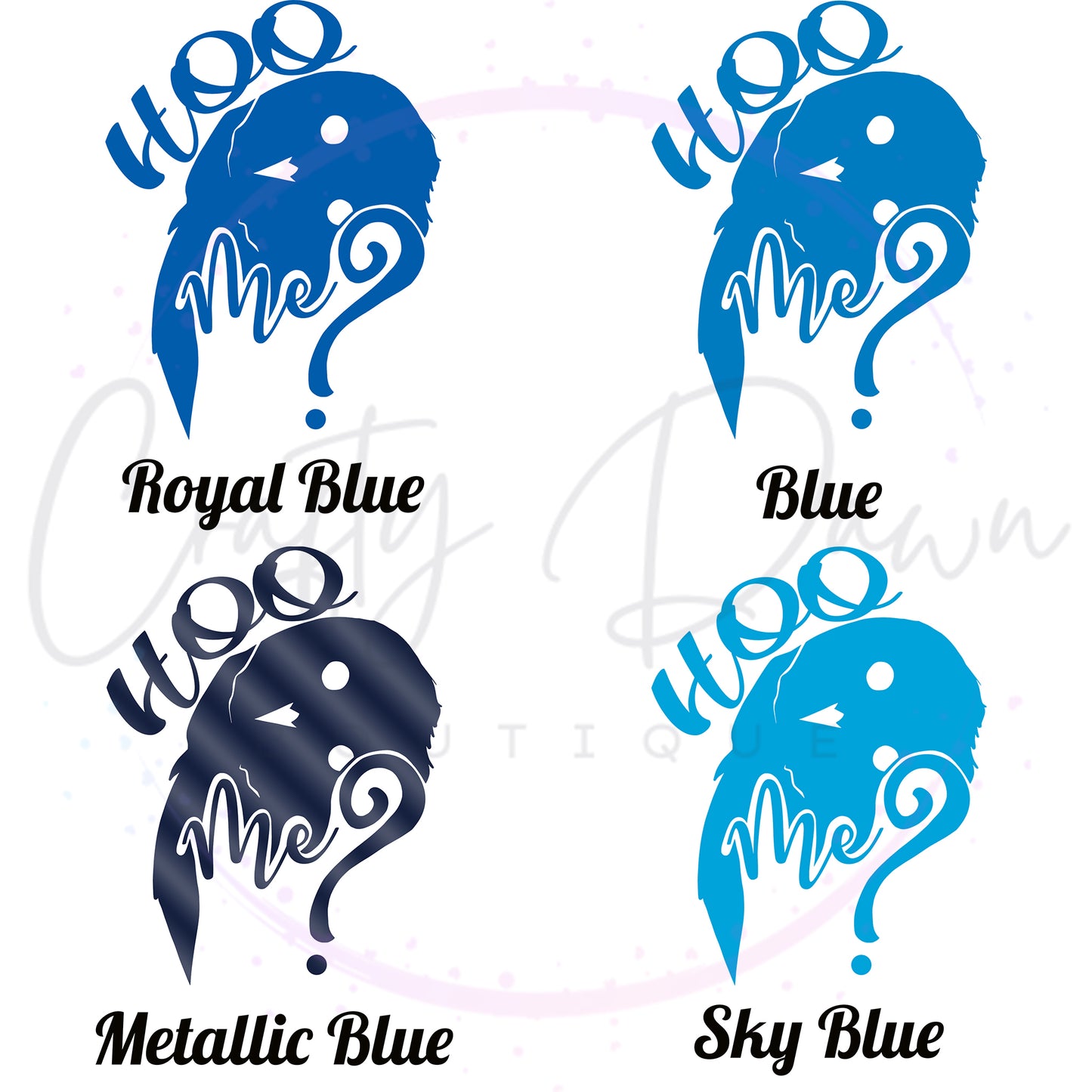 Hoo Me? Decal
