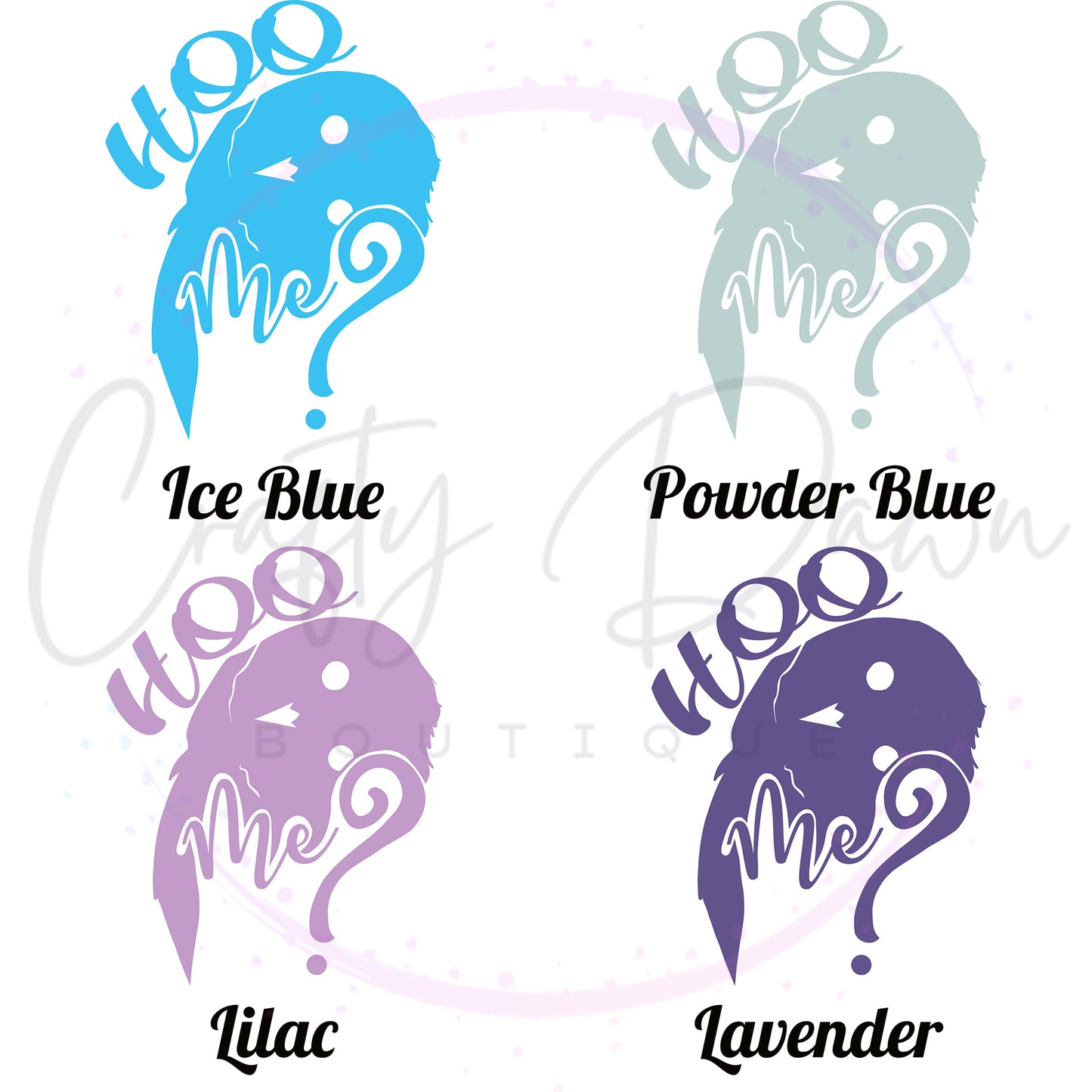 Hoo Me? Decal