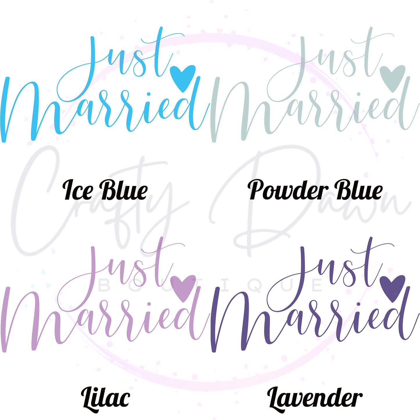 Just Married Acrylic Sign