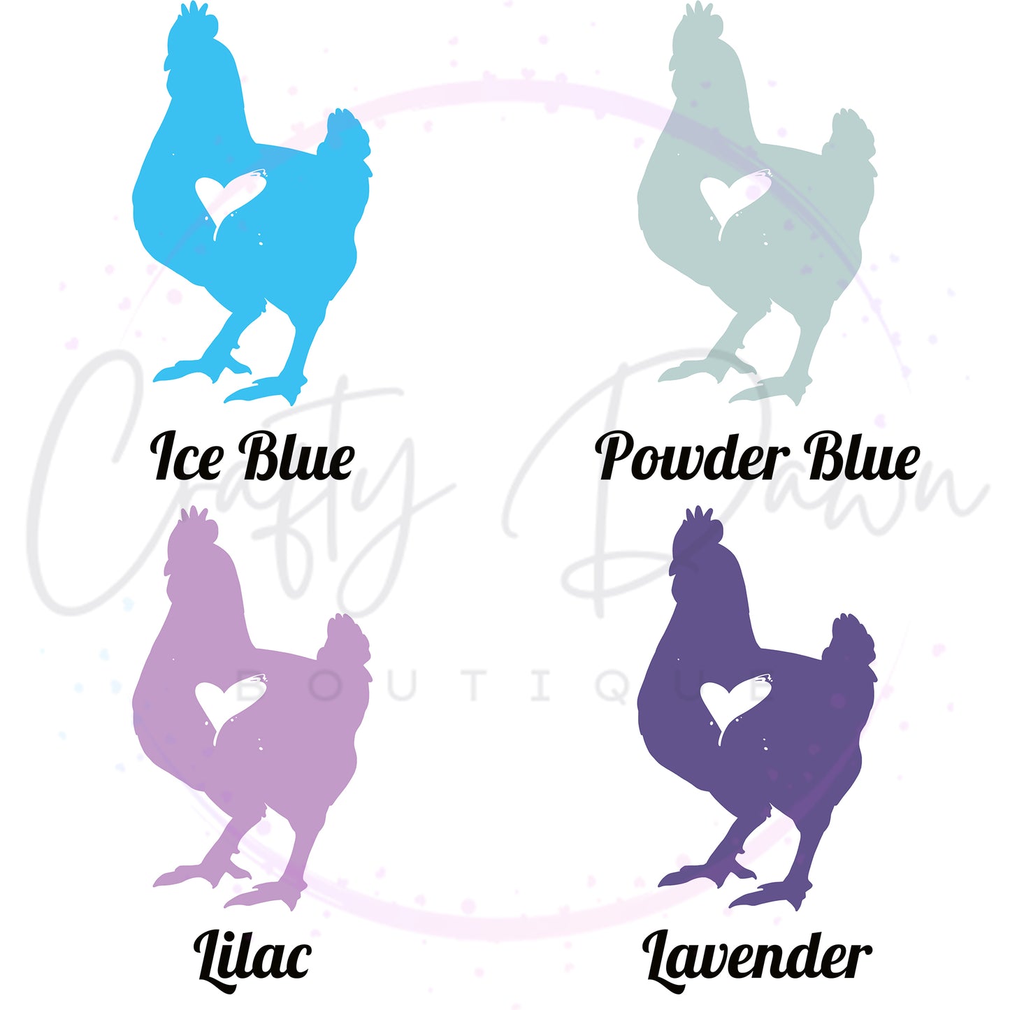 Chicken Heart Decal