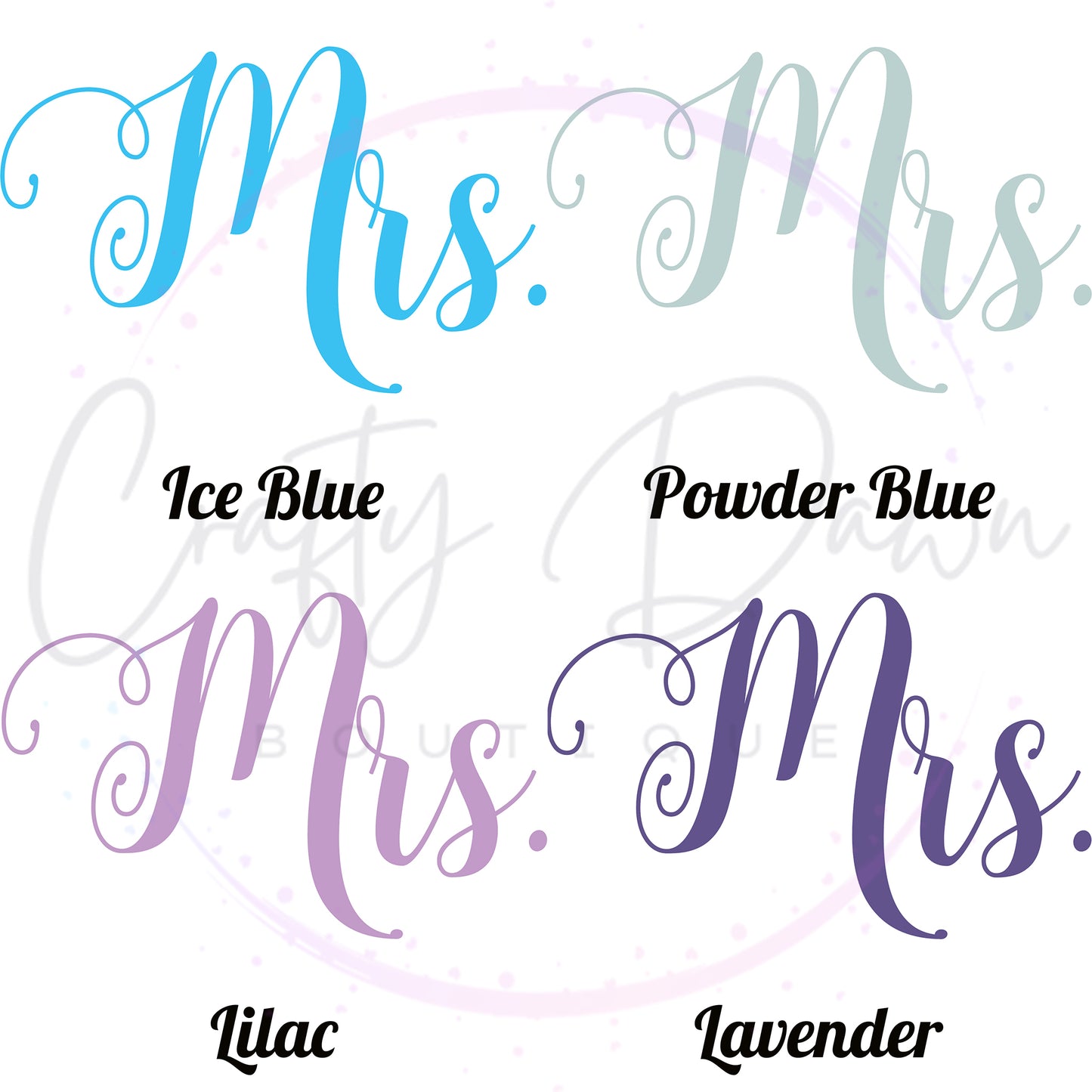 Mrs. Acrylic Sign