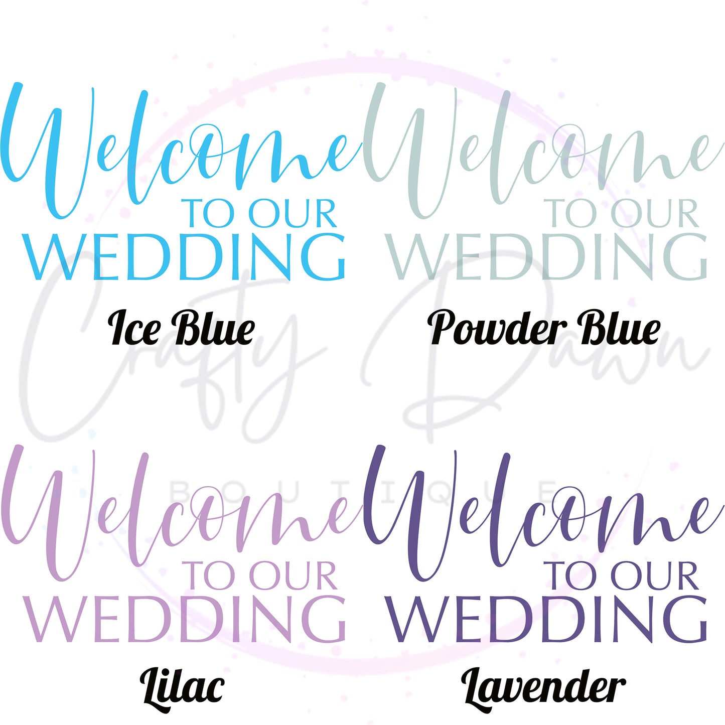 Welcome To Our Wedding Acrylic Sign