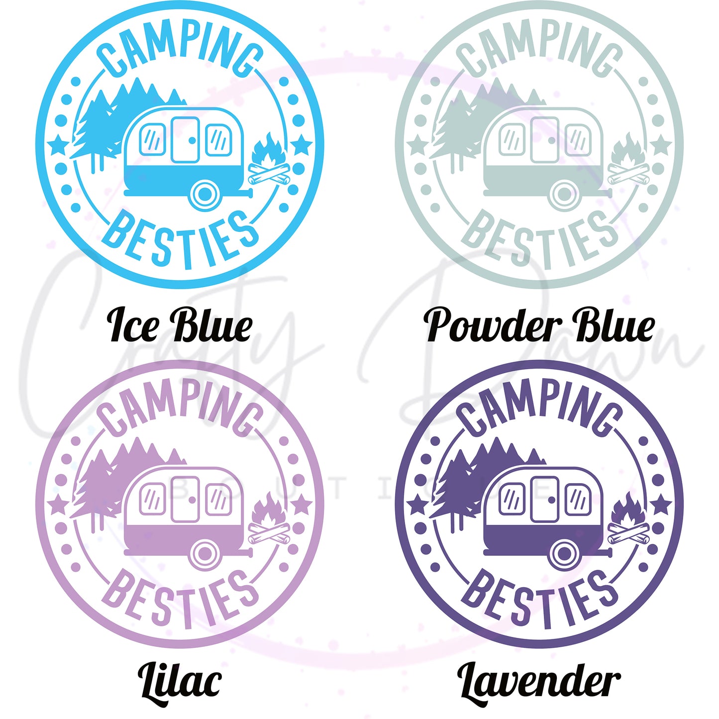 Camping Besties Decal