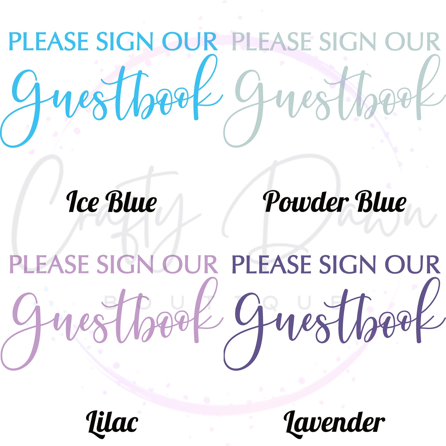 Please Sign Our Guestbook 2 Acrylic Sign