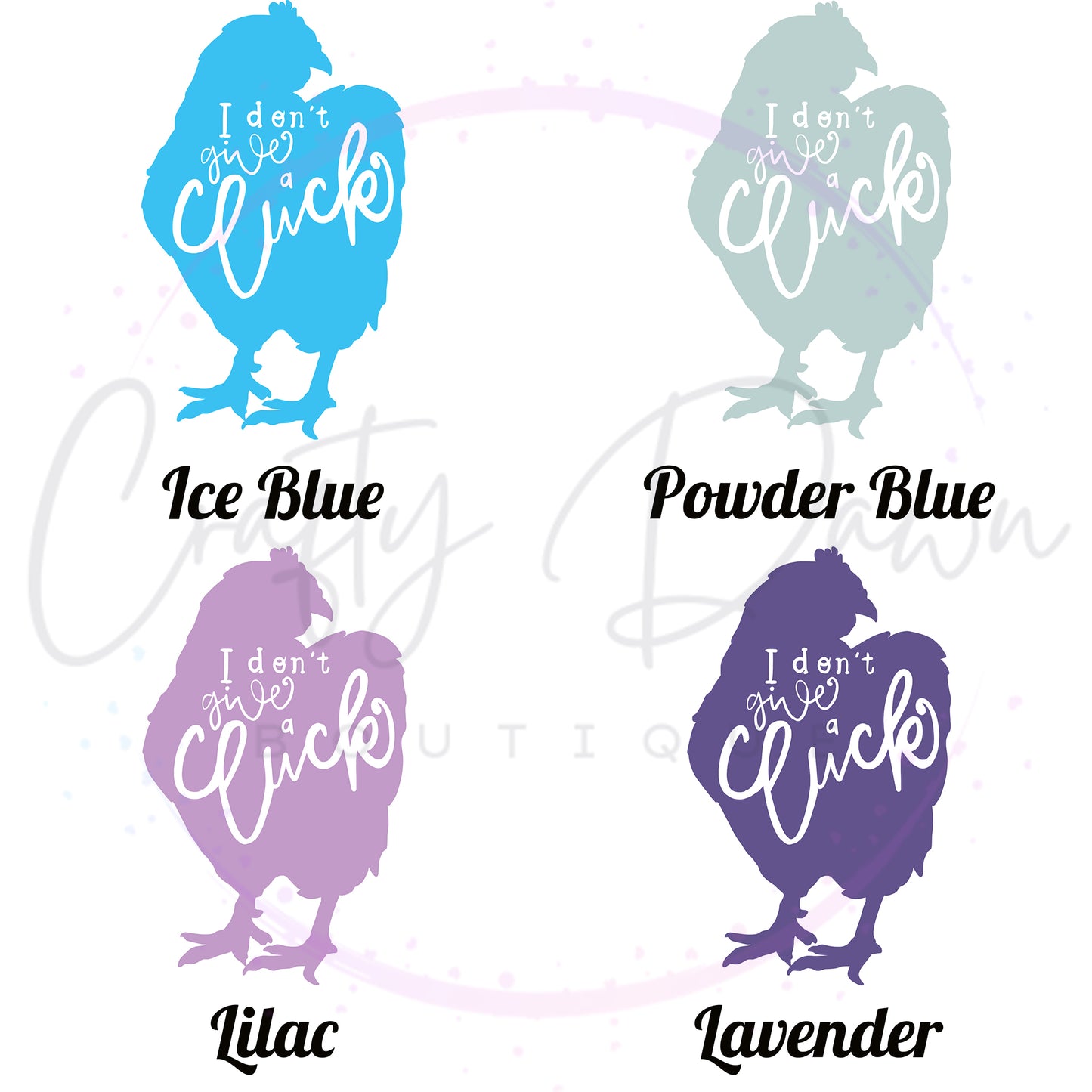I Don't Give A Cluck Decal