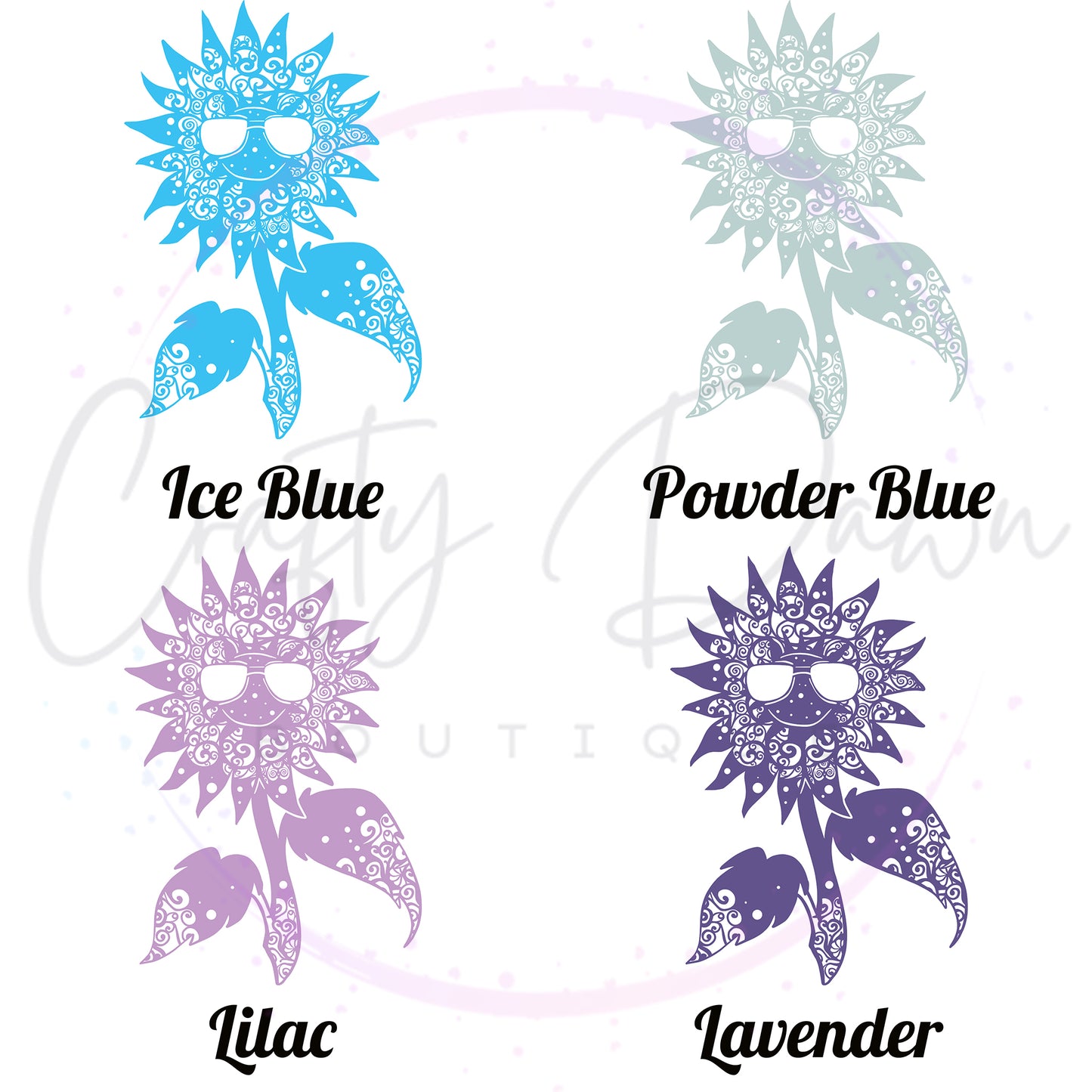Cool Sunflower Mandala Decal