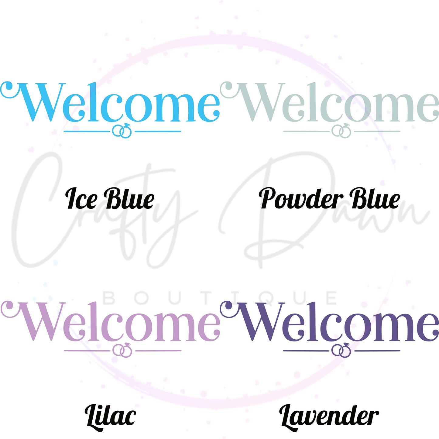 Welcome Acrylic Sign