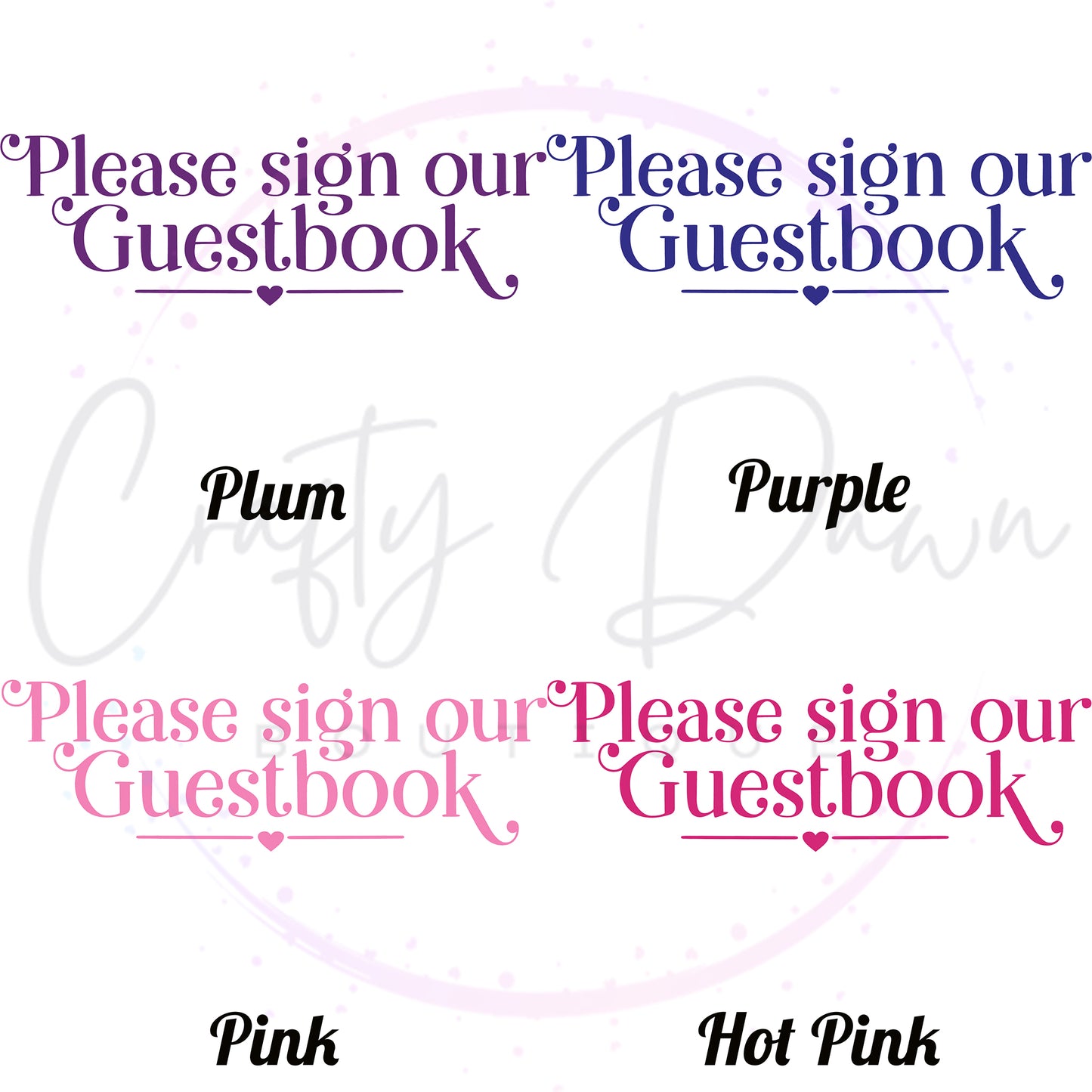Please Sign Our Guestbook Acrylic Sign