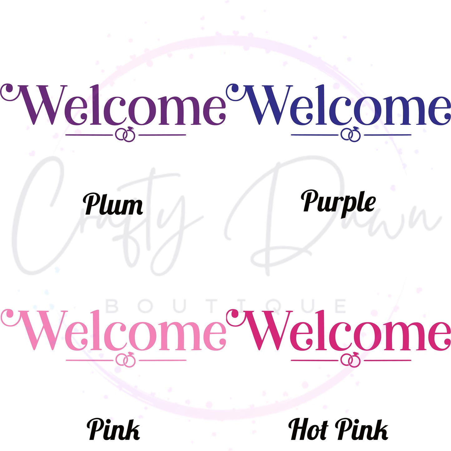 Welcome Acrylic Sign