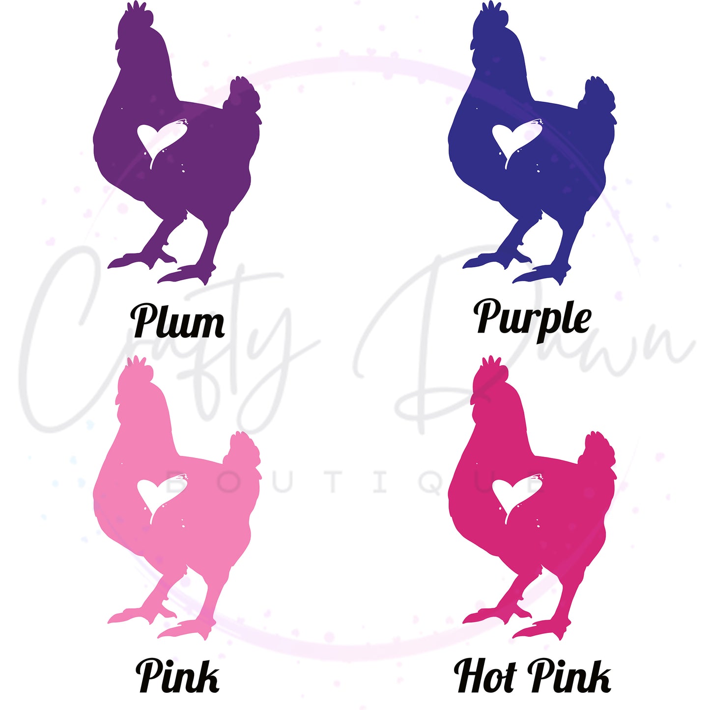 Chicken Heart Decal