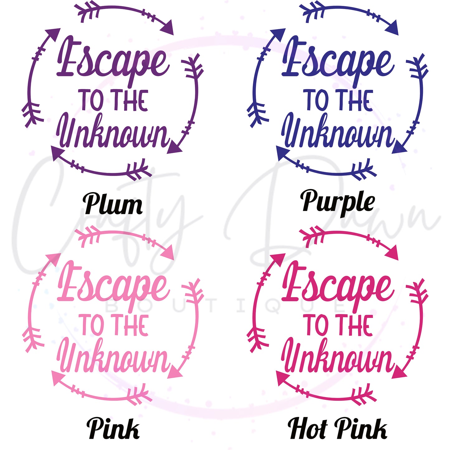 Escape To The Unknown Decal