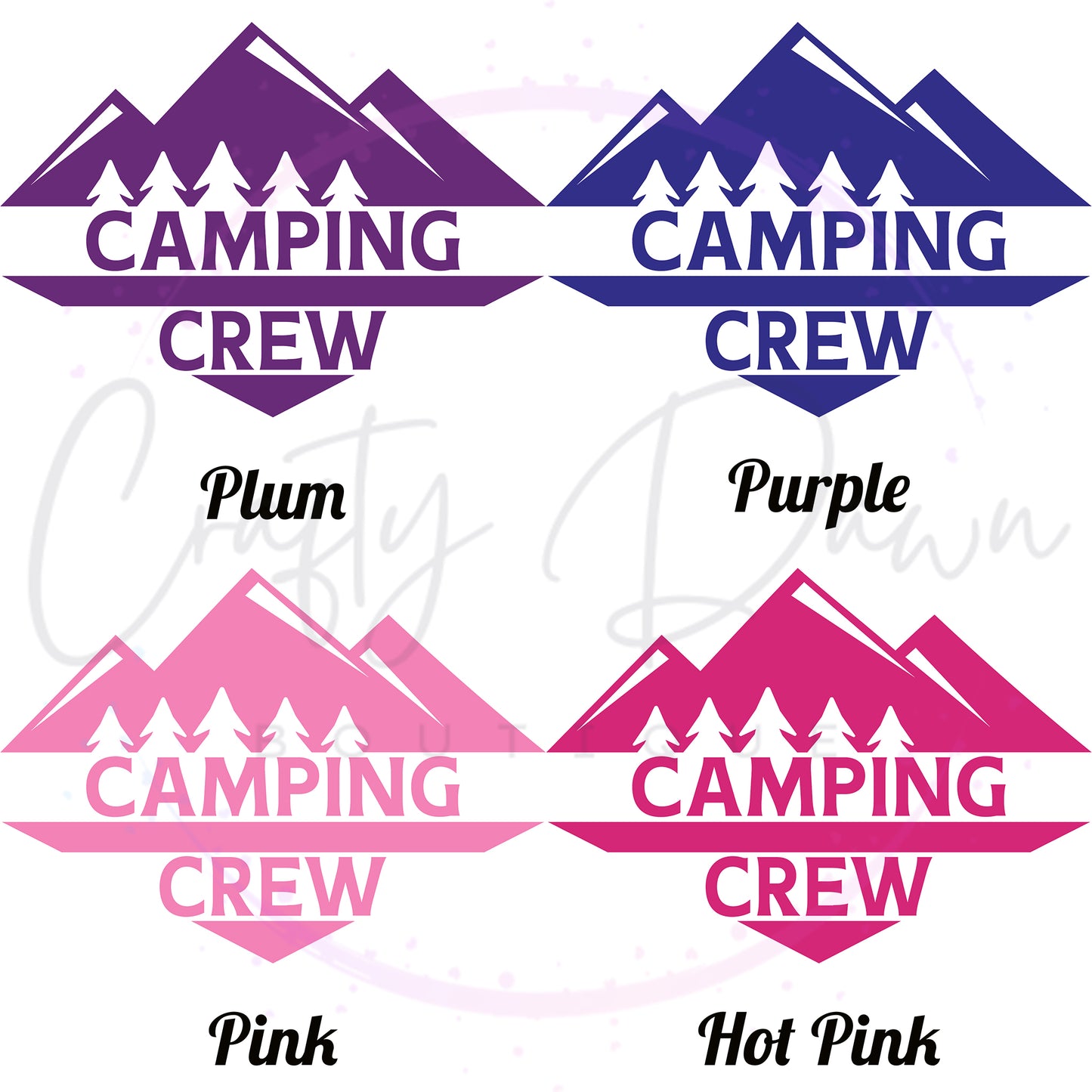 Camping Crew Decal