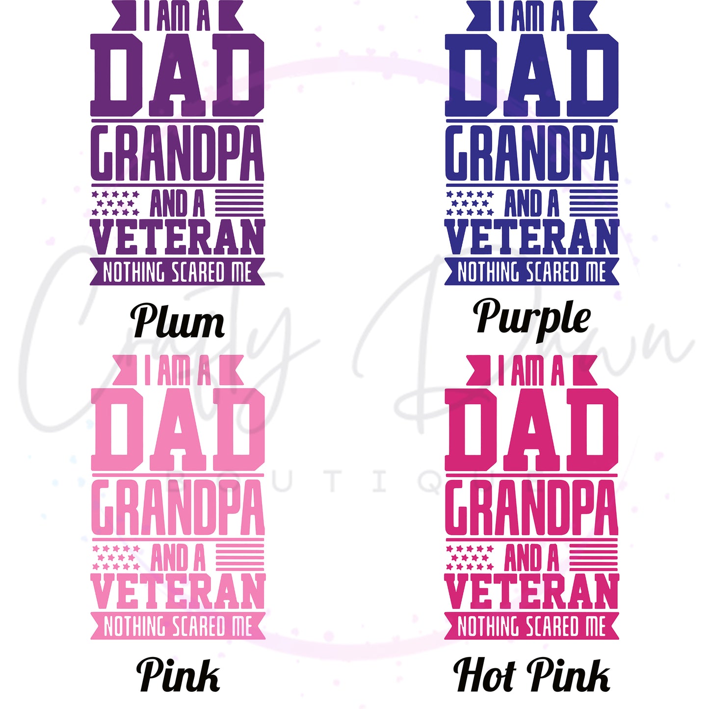 Dad Grandpa Veteran Decal
