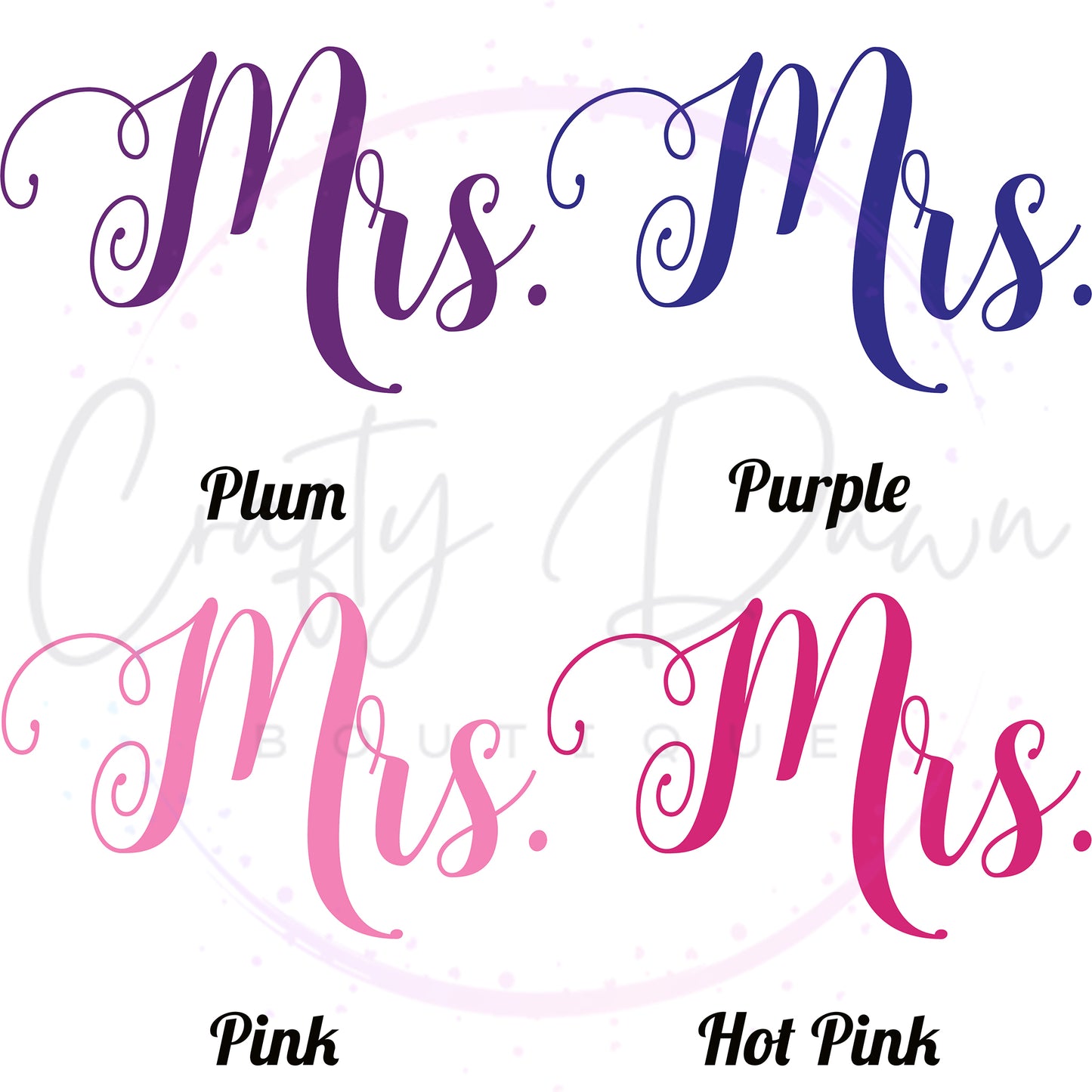 Mrs. Acrylic Sign