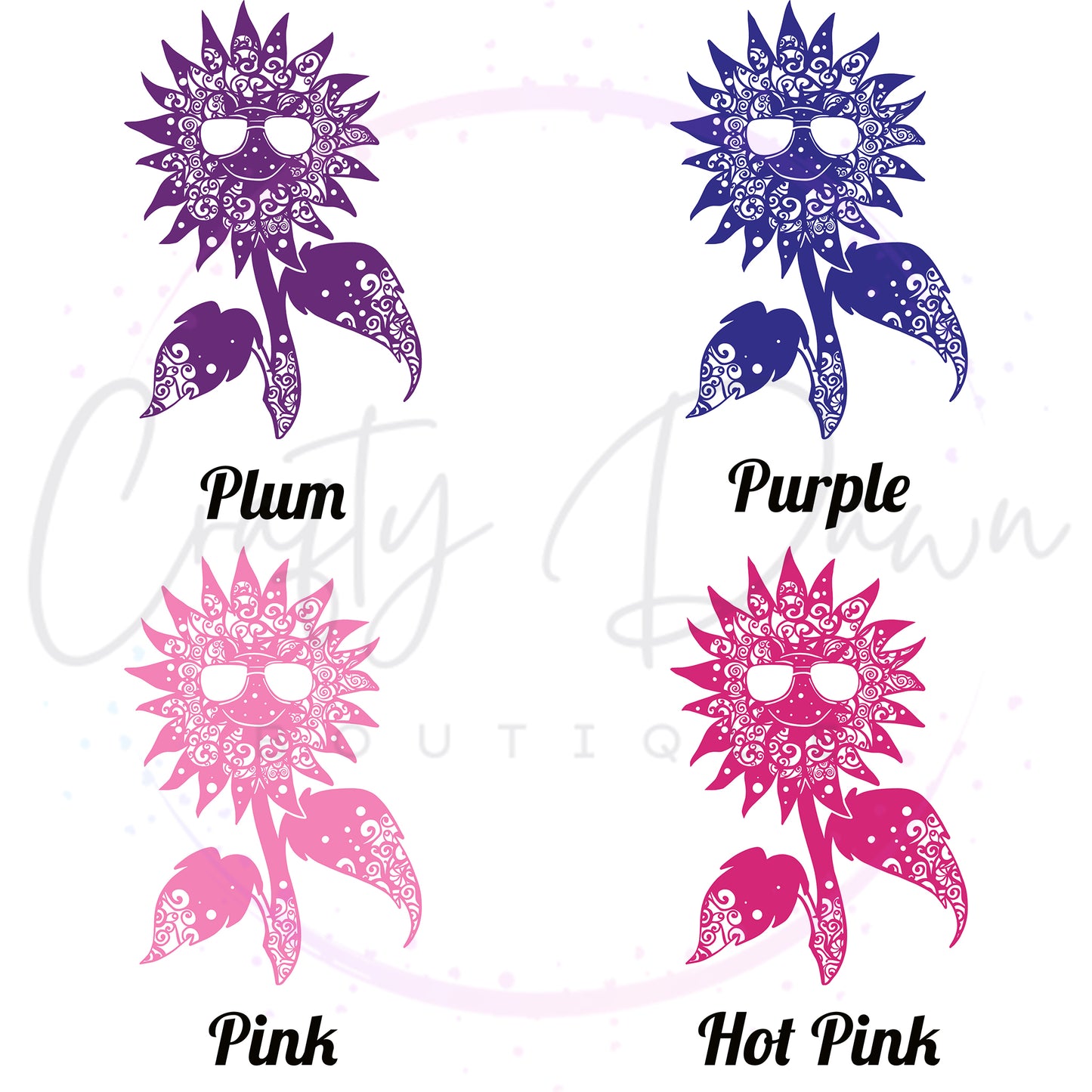 Cool Sunflower Mandala Decal