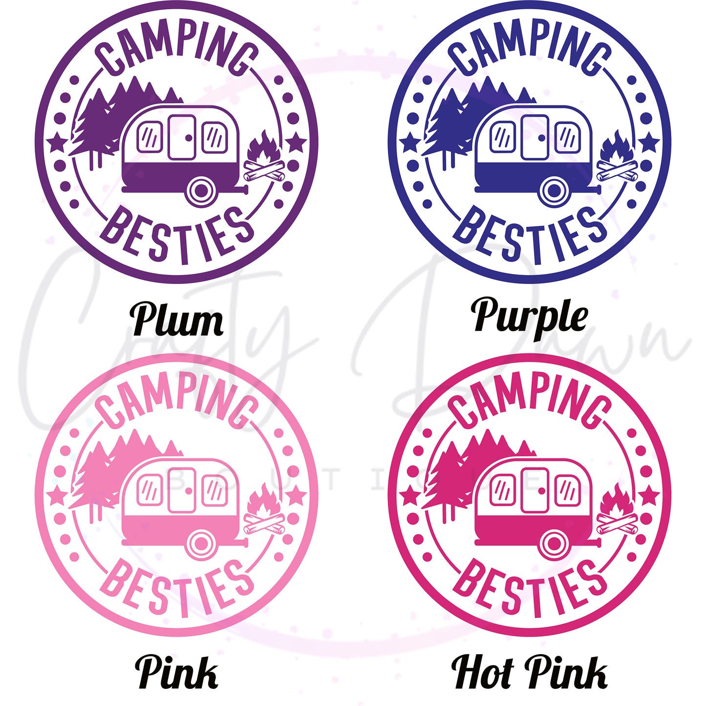 Camping Besties Decal