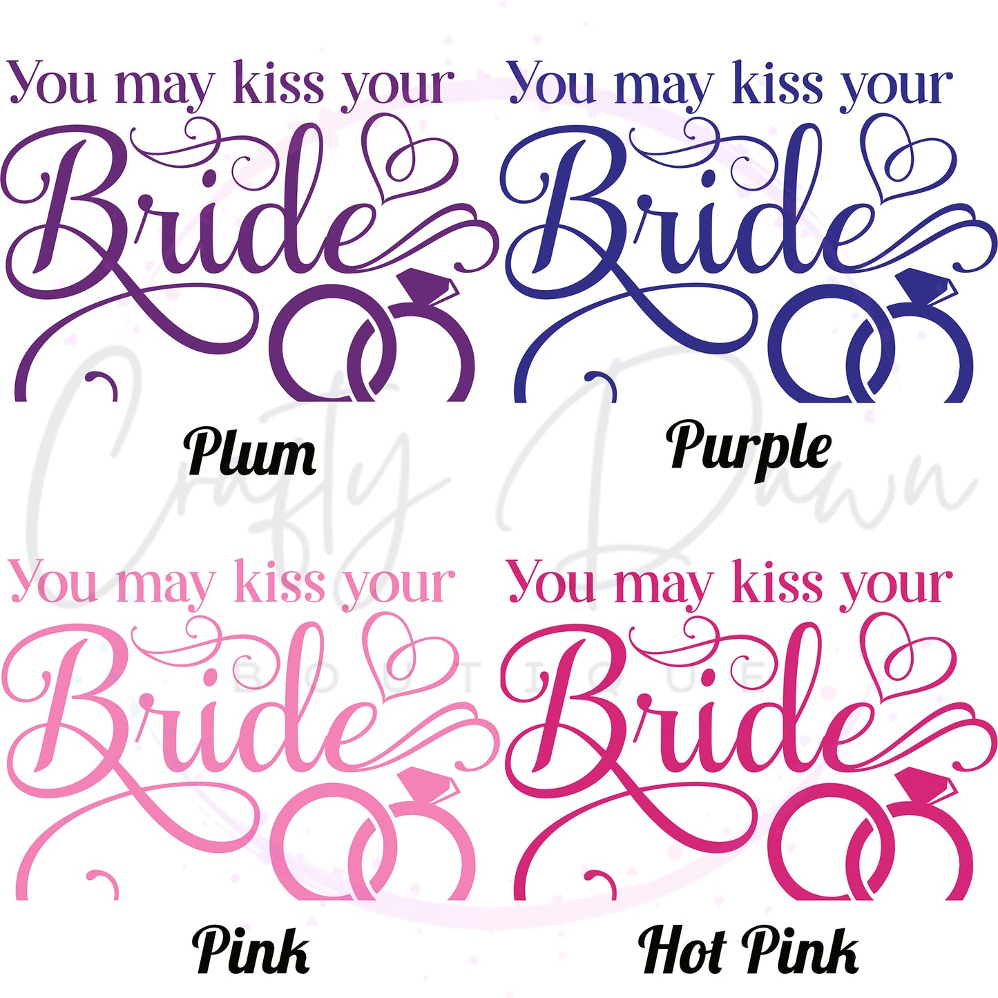 You May Kiss Your Bride Acrylic Sign