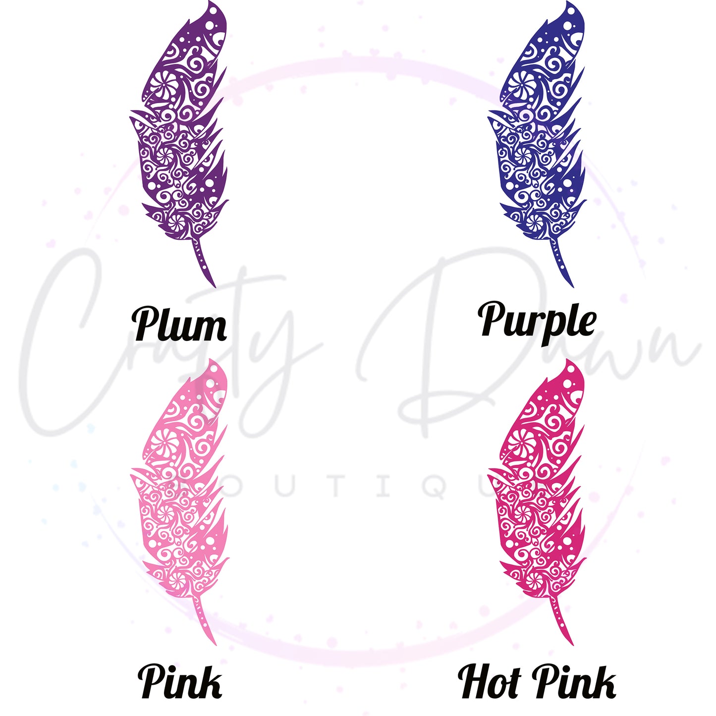 Feather Mandala Decal