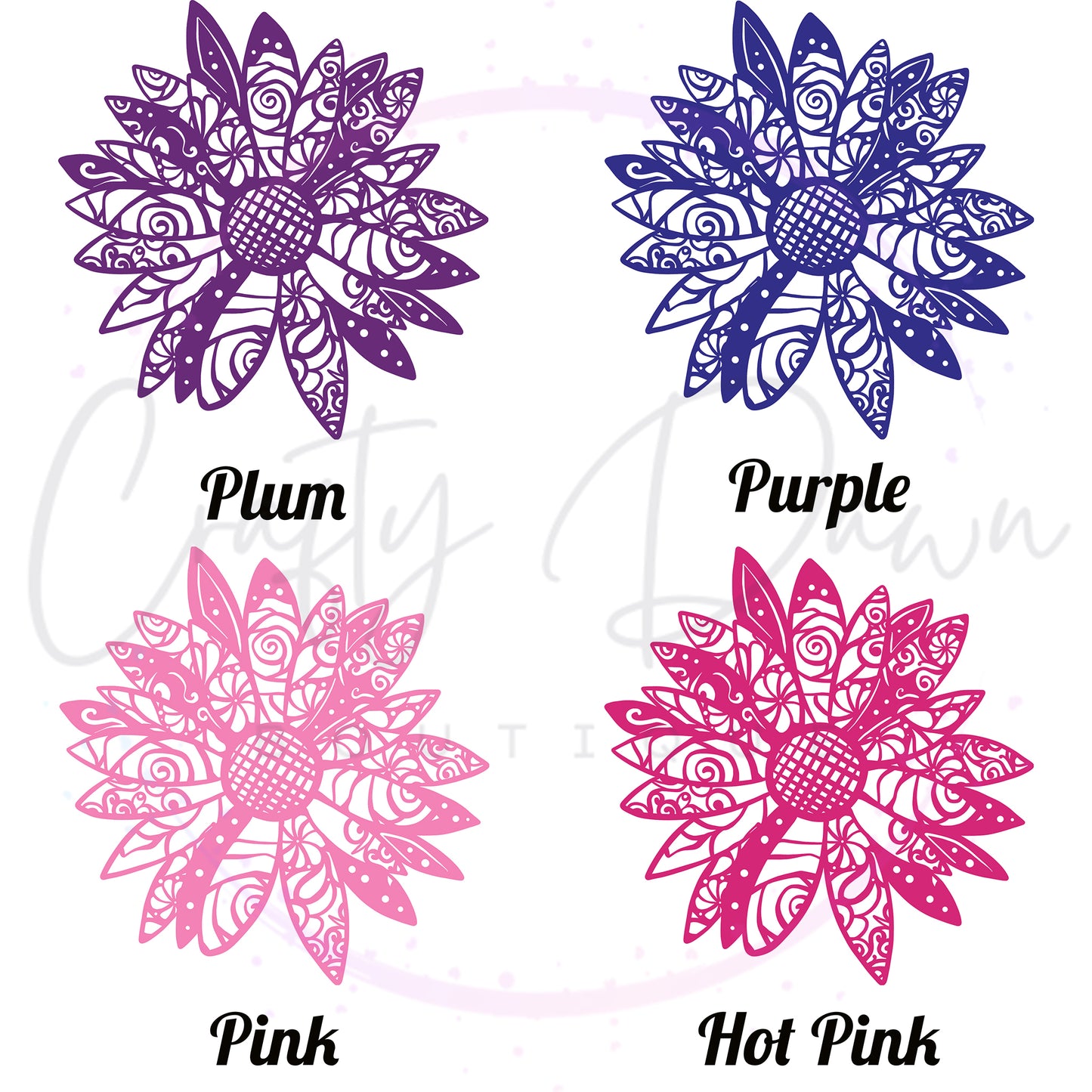 Daisy Mandala Decal