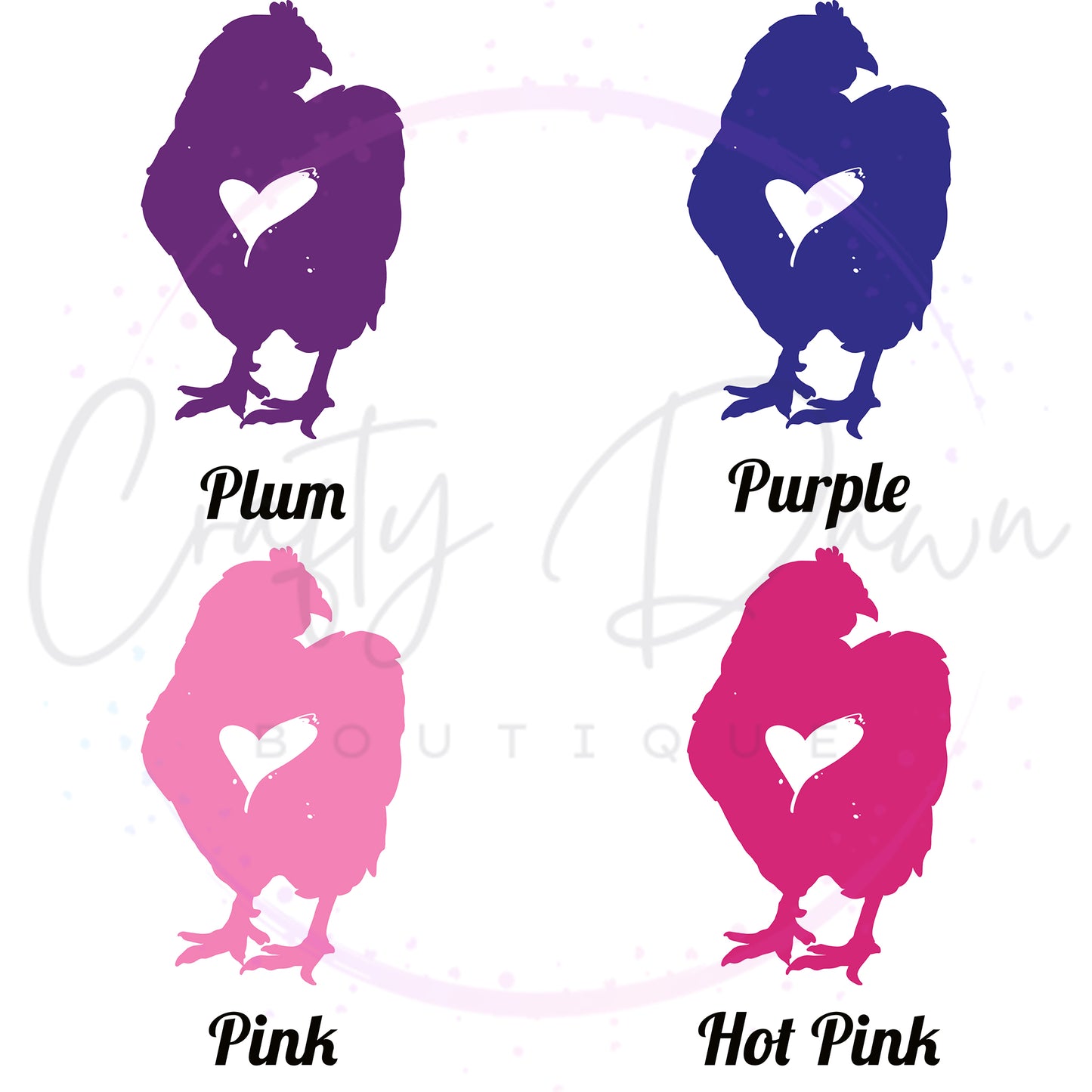 Chicken Heart Decal 2