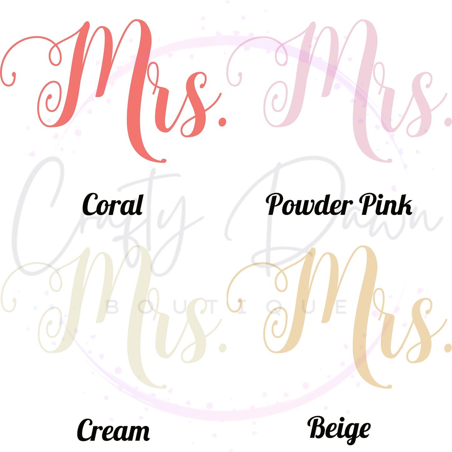 Mrs. Acrylic Sign