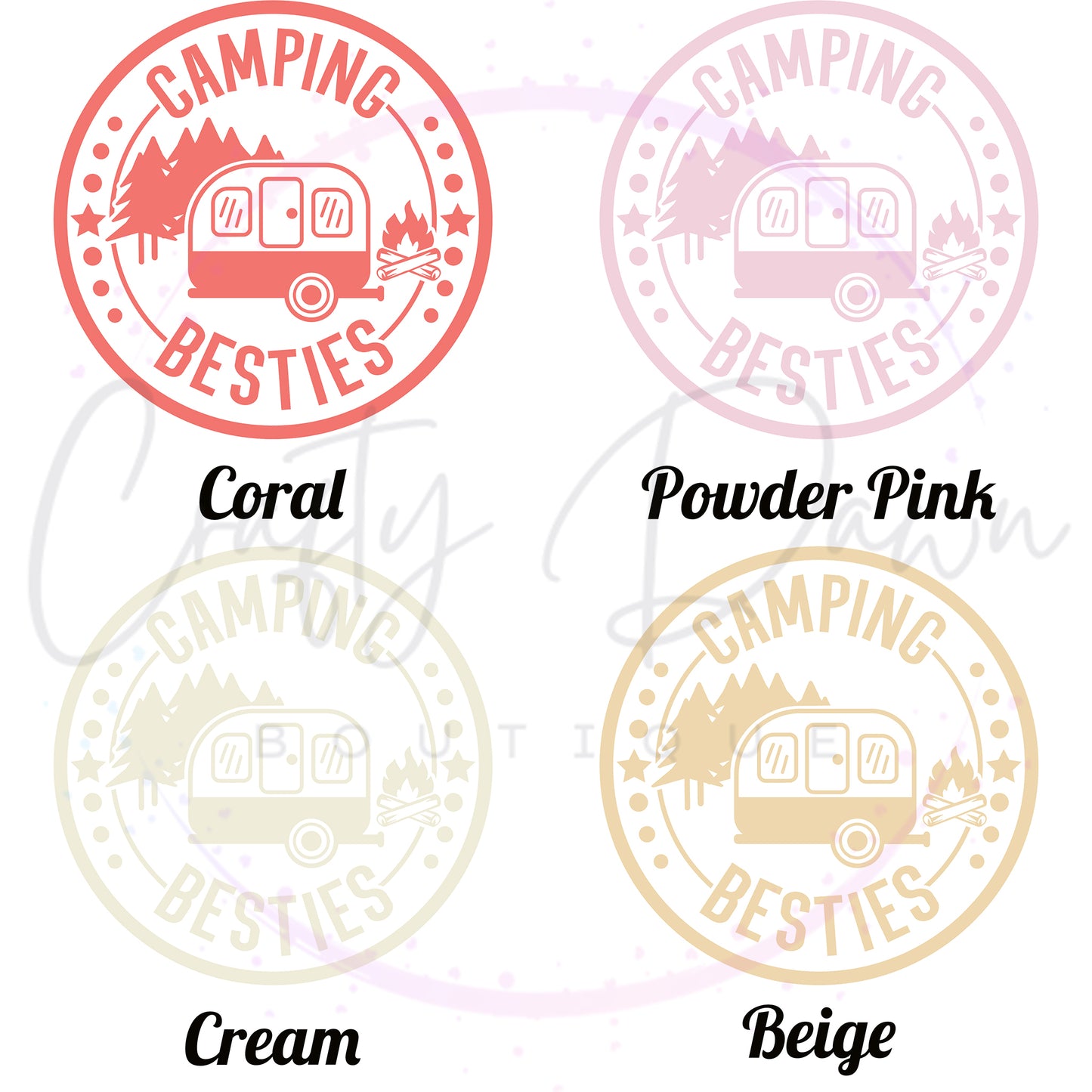 Camping Besties Decal