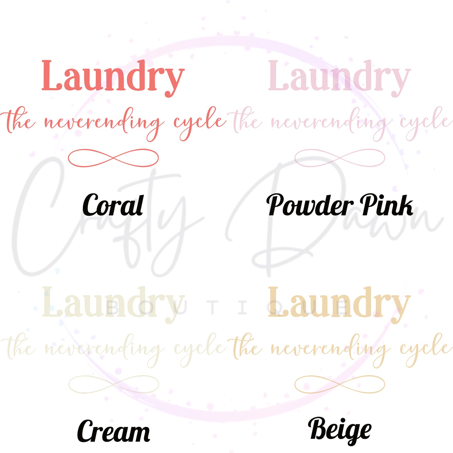 Laundry, The Neverending Cycle Decal