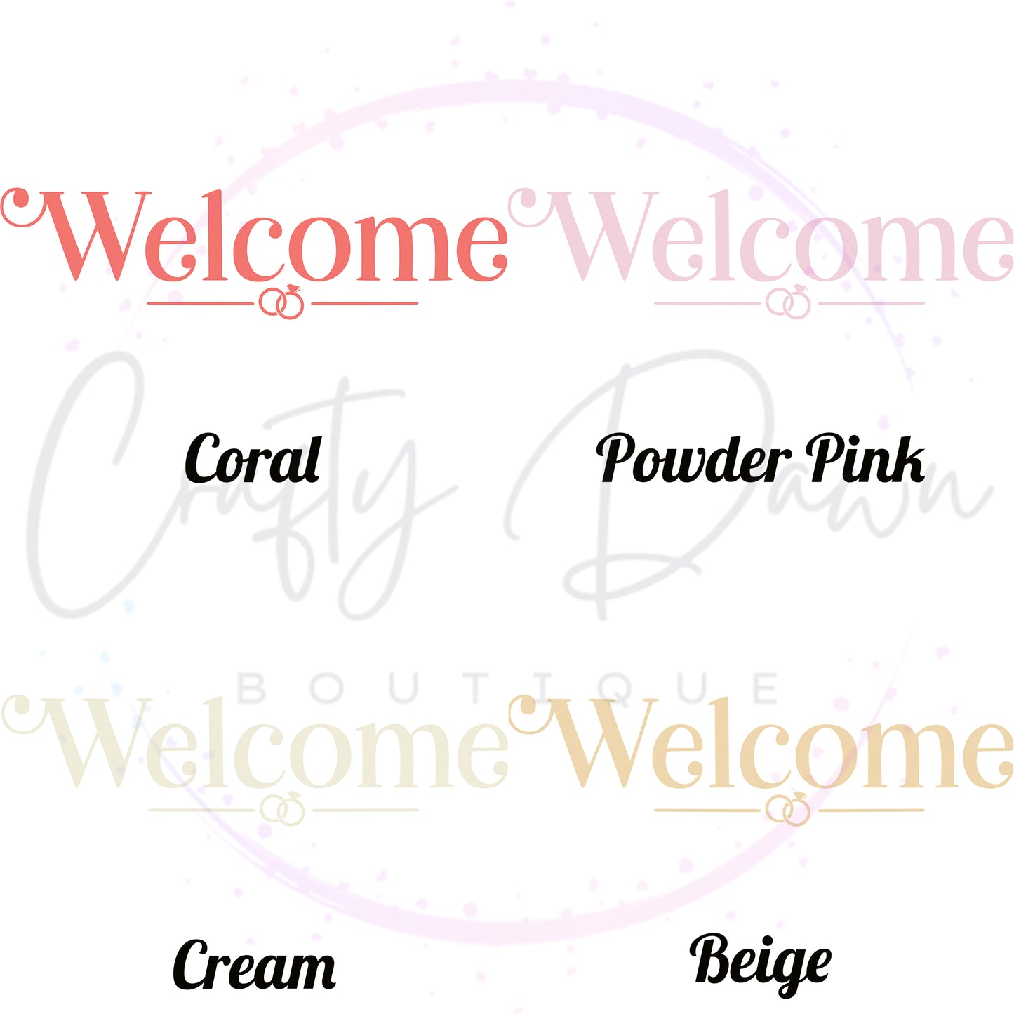 Welcome Acrylic Sign
