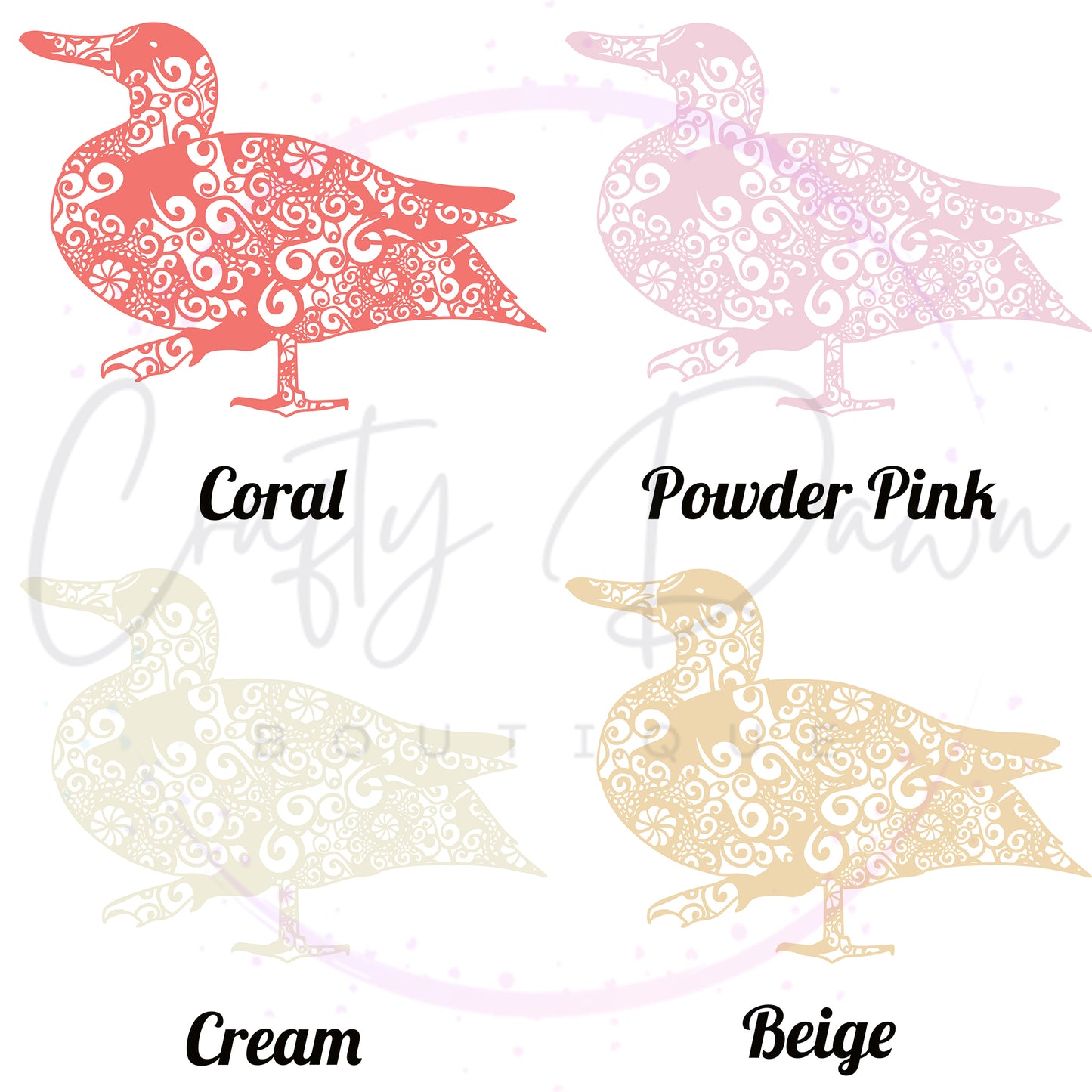 Duck Mandala Decal