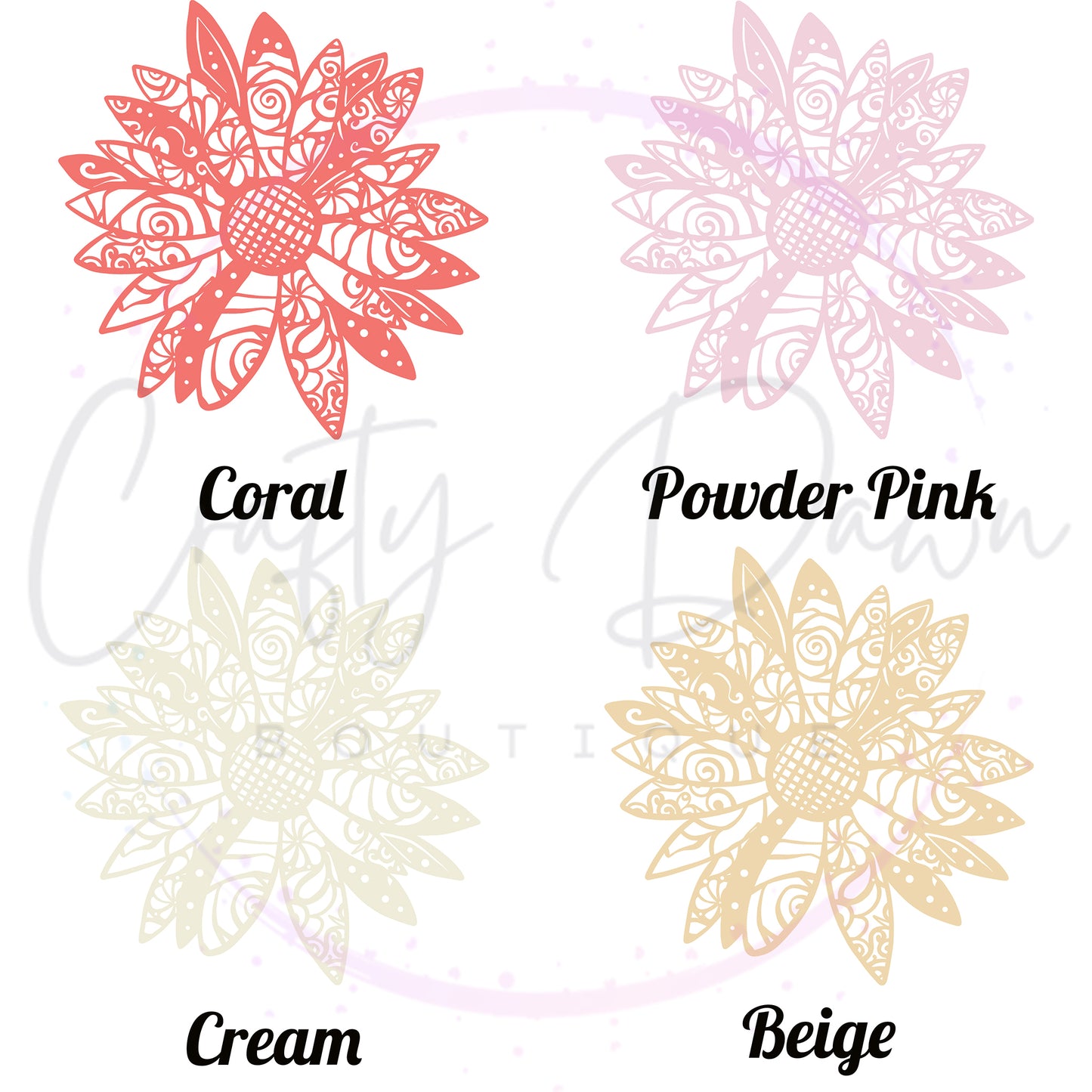 Daisy Mandala Decal