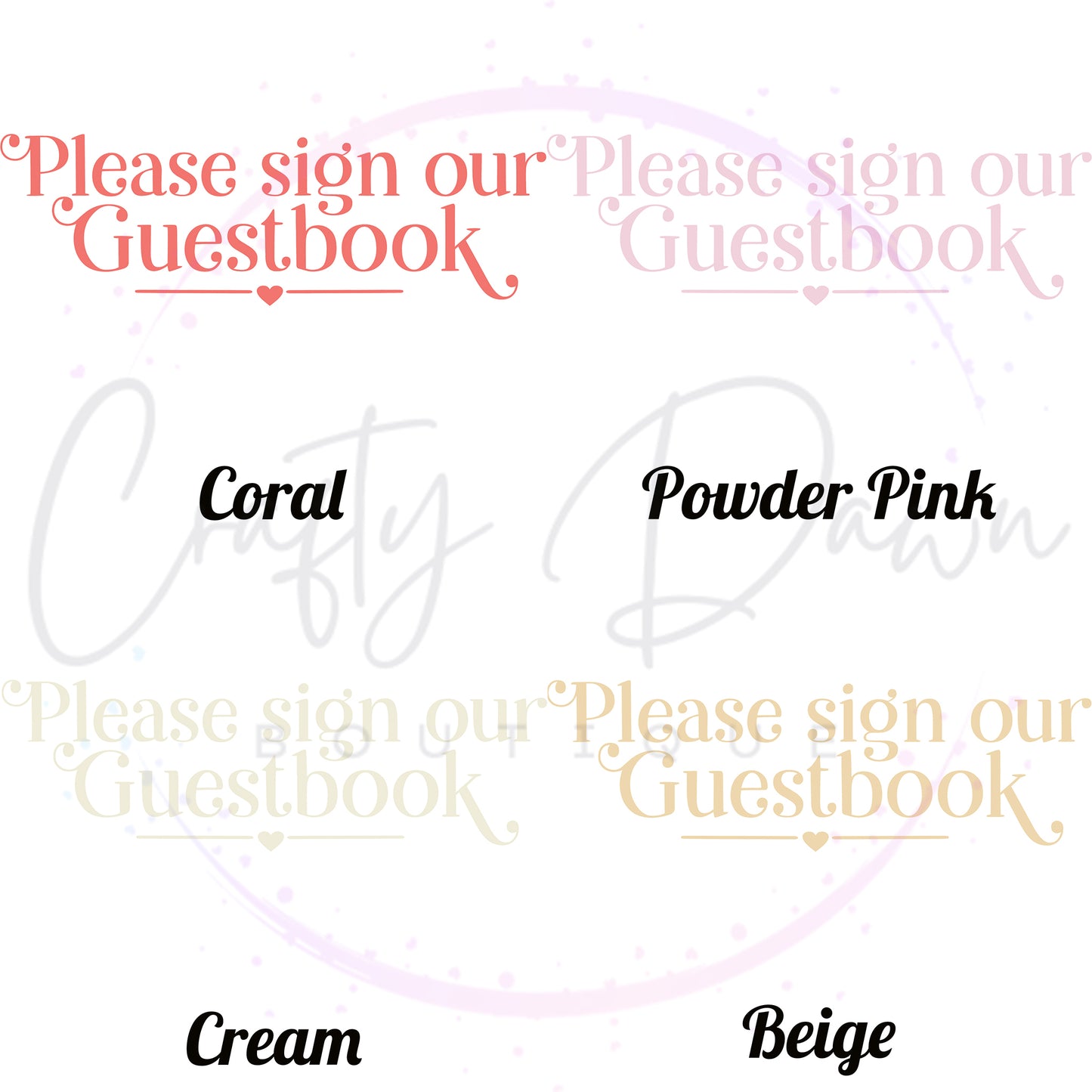 Please Sign Our Guestbook Acrylic Sign