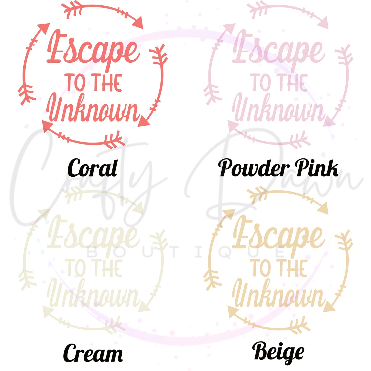 Escape To The Unknown Decal