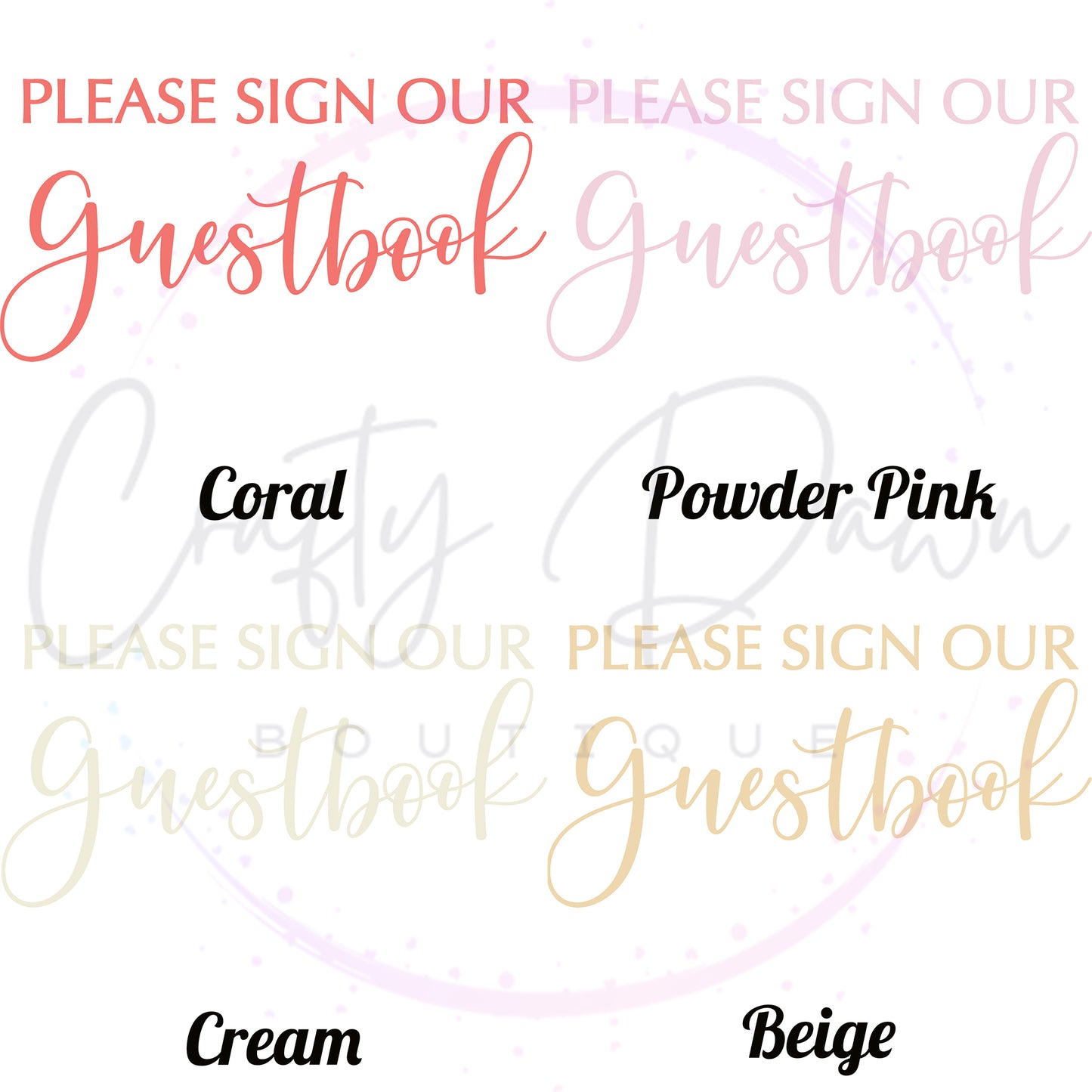 Please Sign Our Guestbook 2 Acrylic Sign